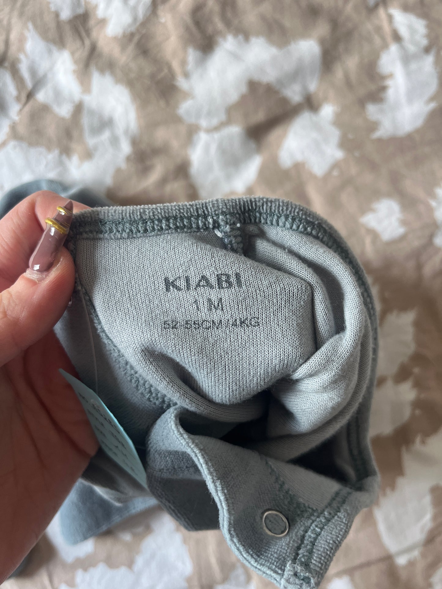 Pyjama en velours « petit rêveur » - 1 mois