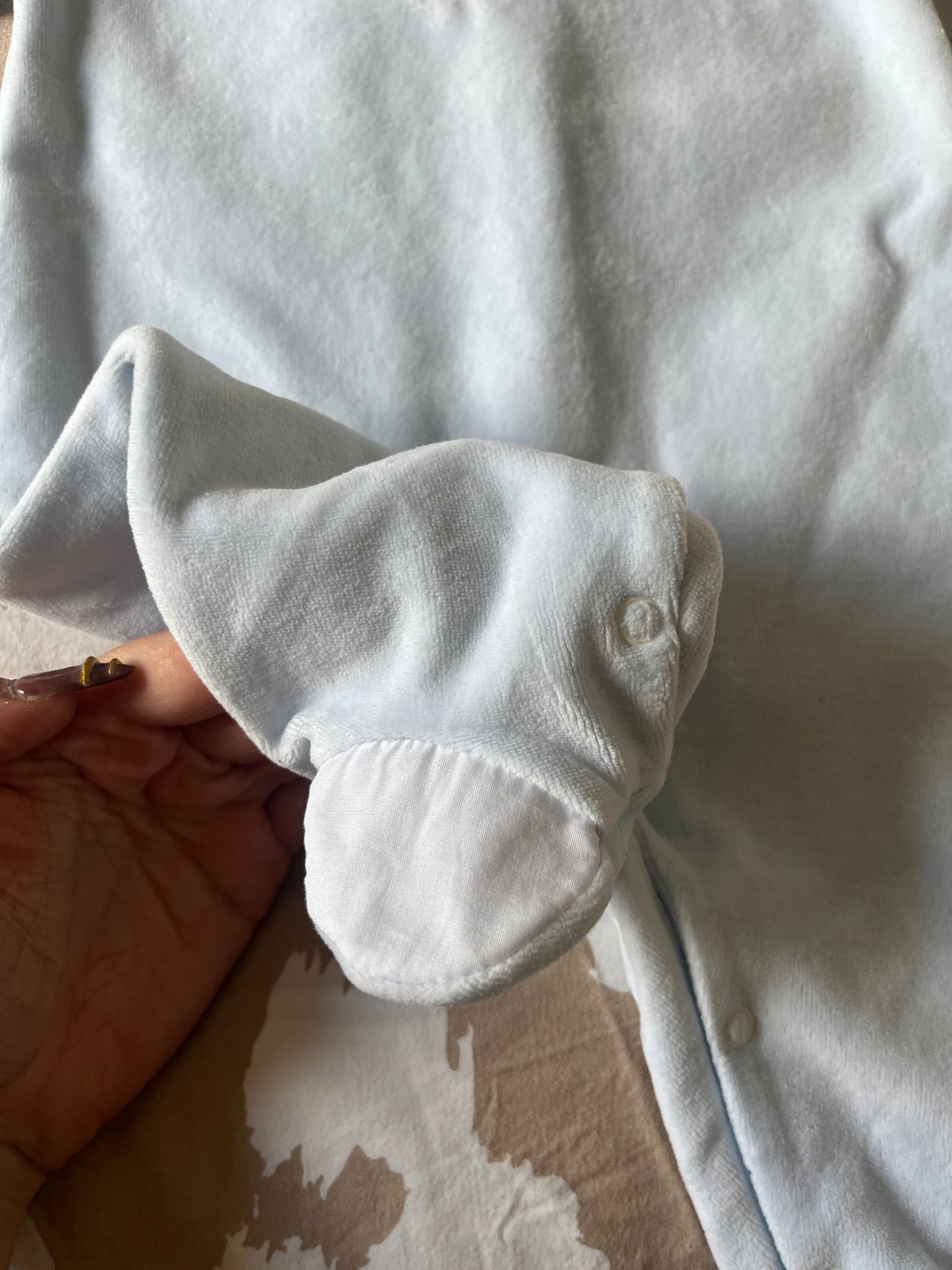 Pyjama habillé bleu ciel - naissance