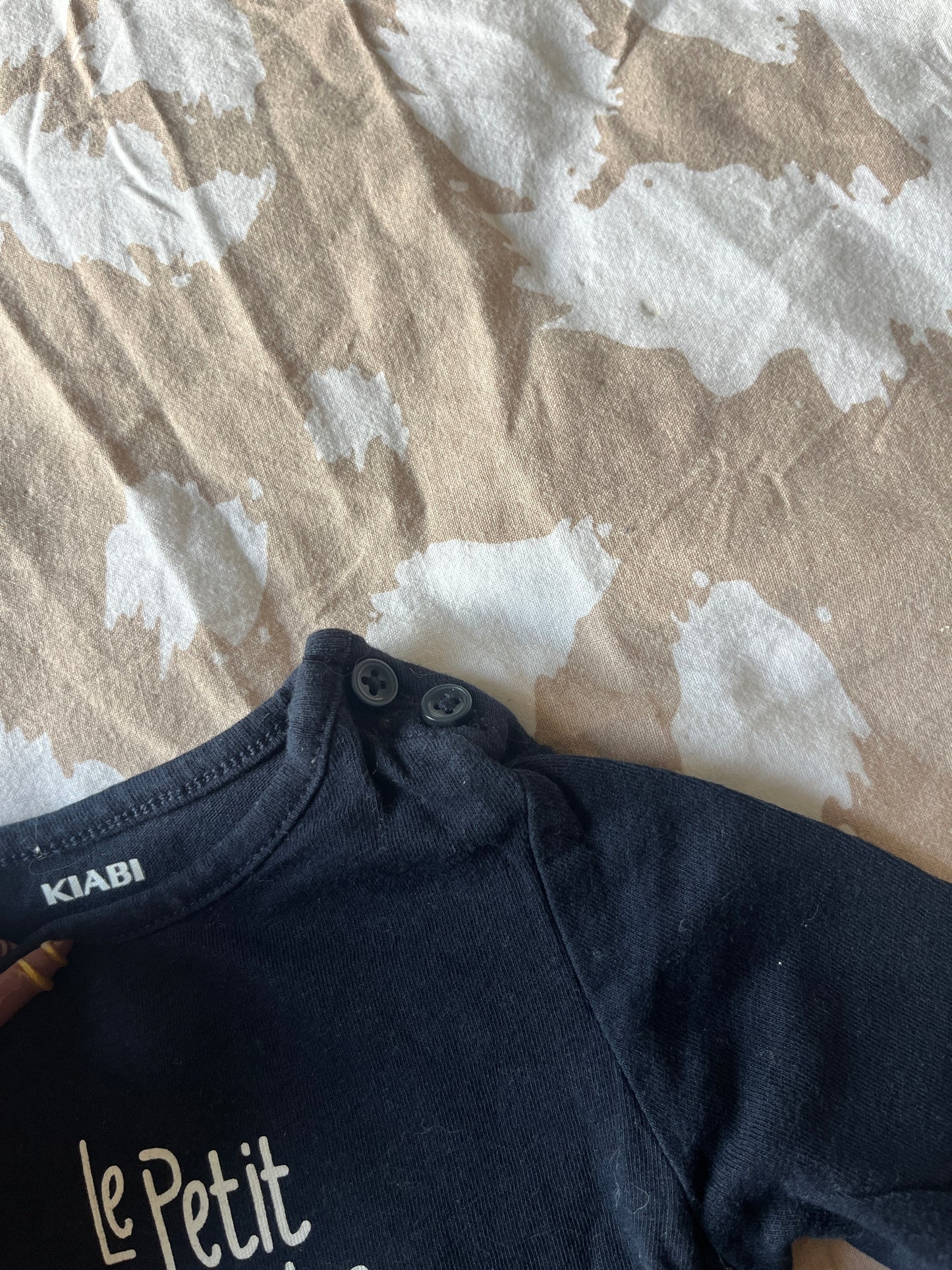 T-shirt à manches longues « le petit champion de maman » - 1 mois