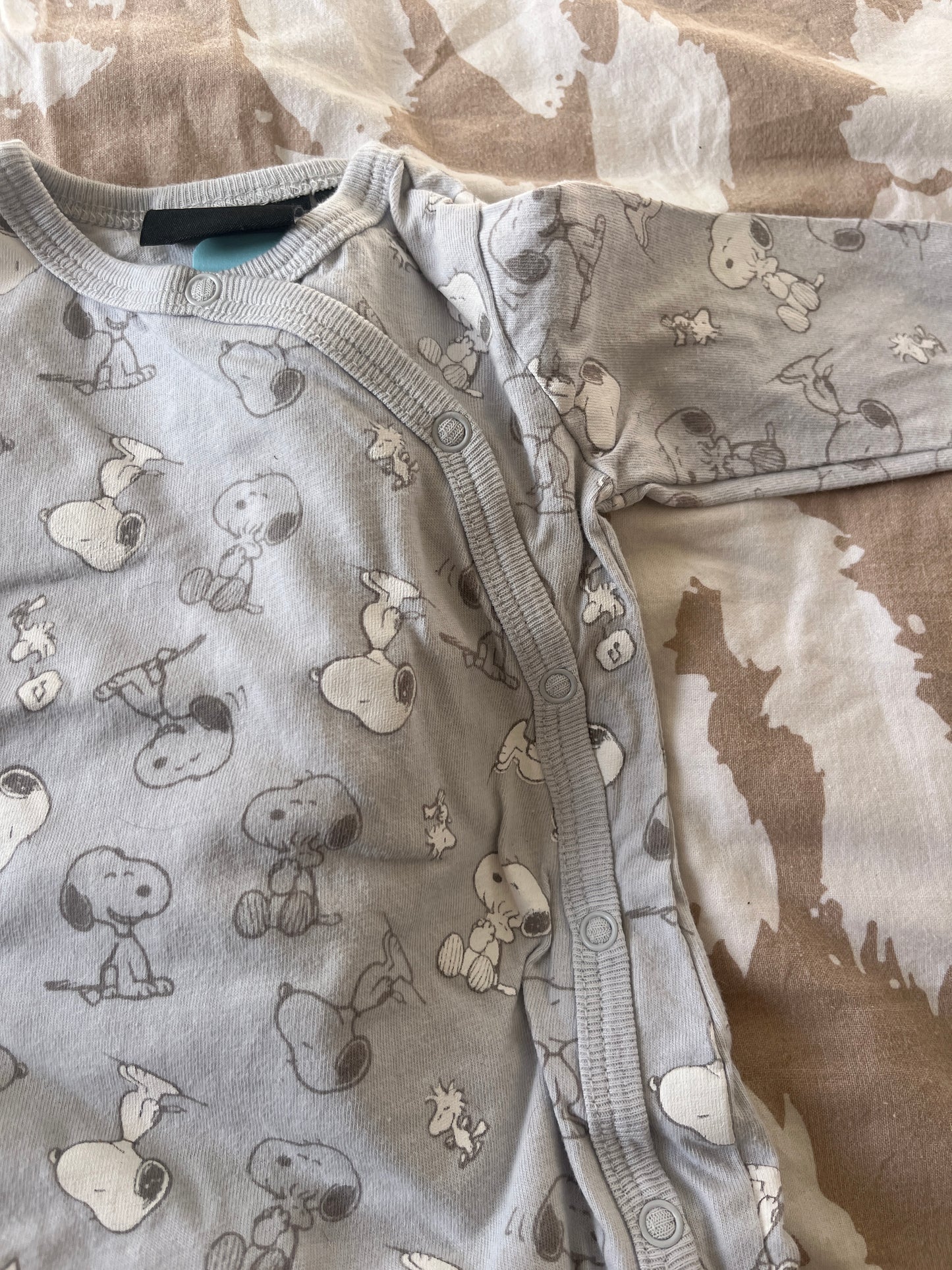 Pyjama léger en coton Snoopy - 0 mois