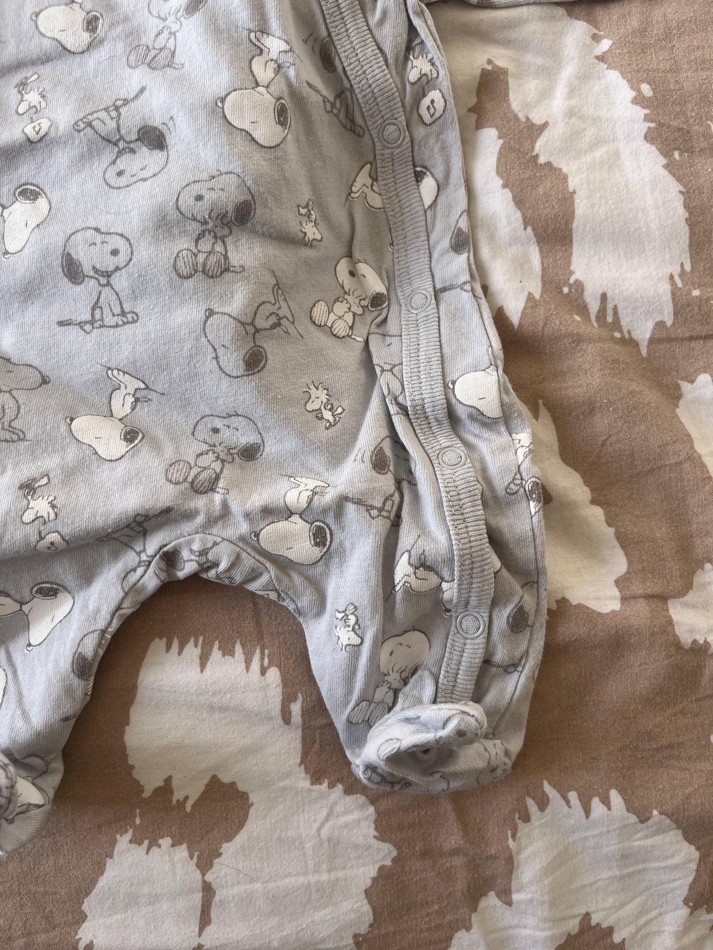 Pyjama léger en coton Snoopy - 0 mois