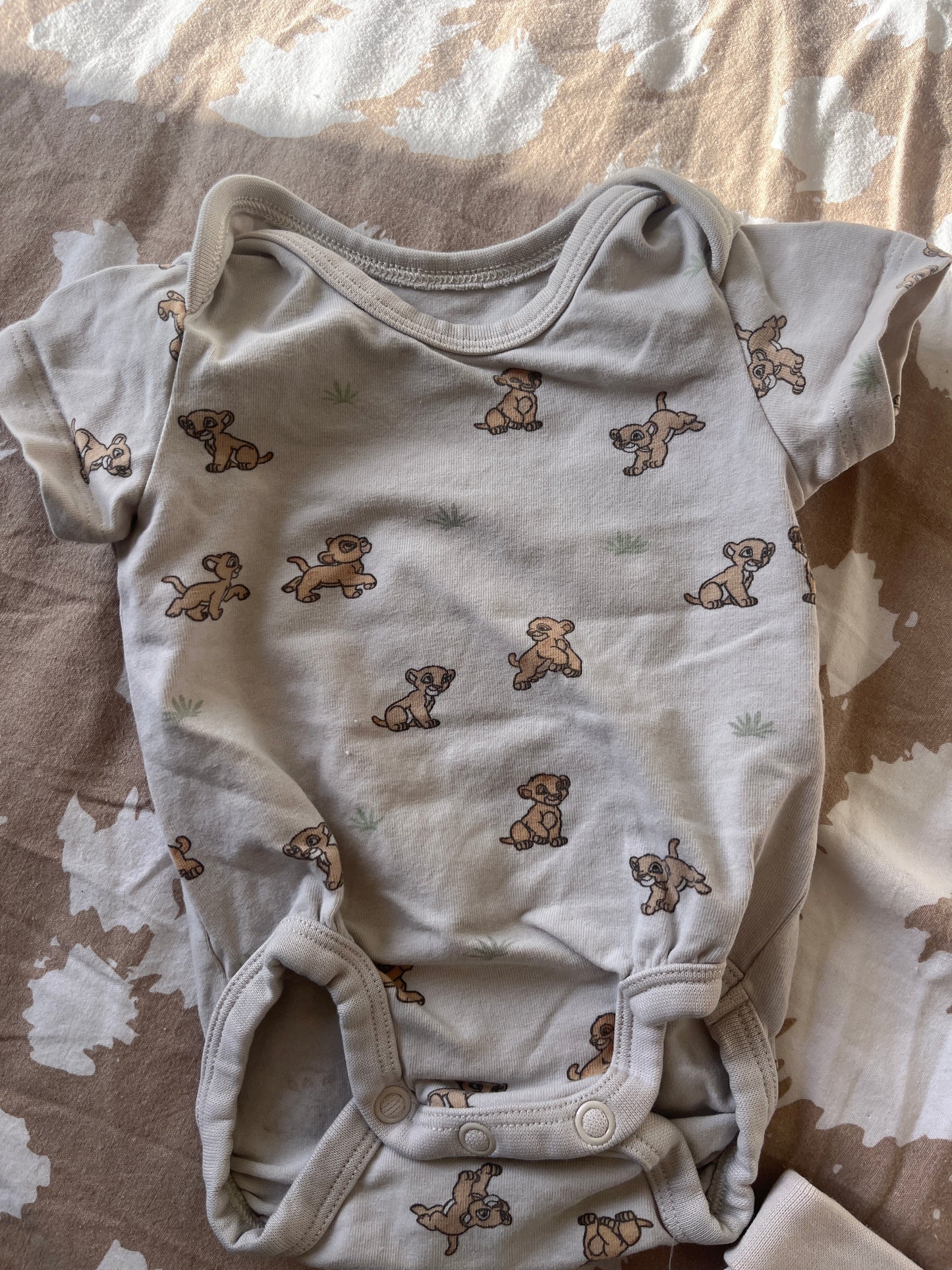 Ensemble 2 pièces motif Le Roi Lion - 0/1 mois