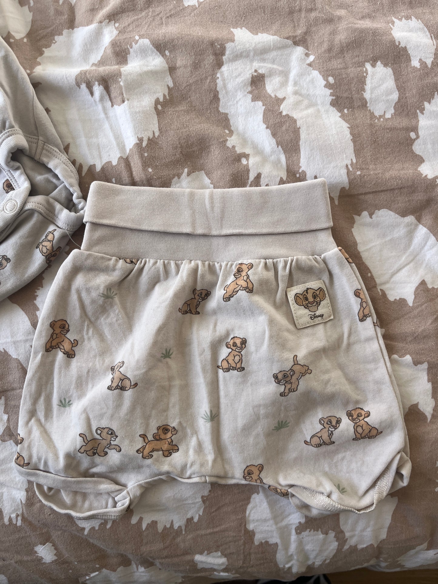 Ensemble 2 pièces motif Le Roi Lion - 0/1 mois