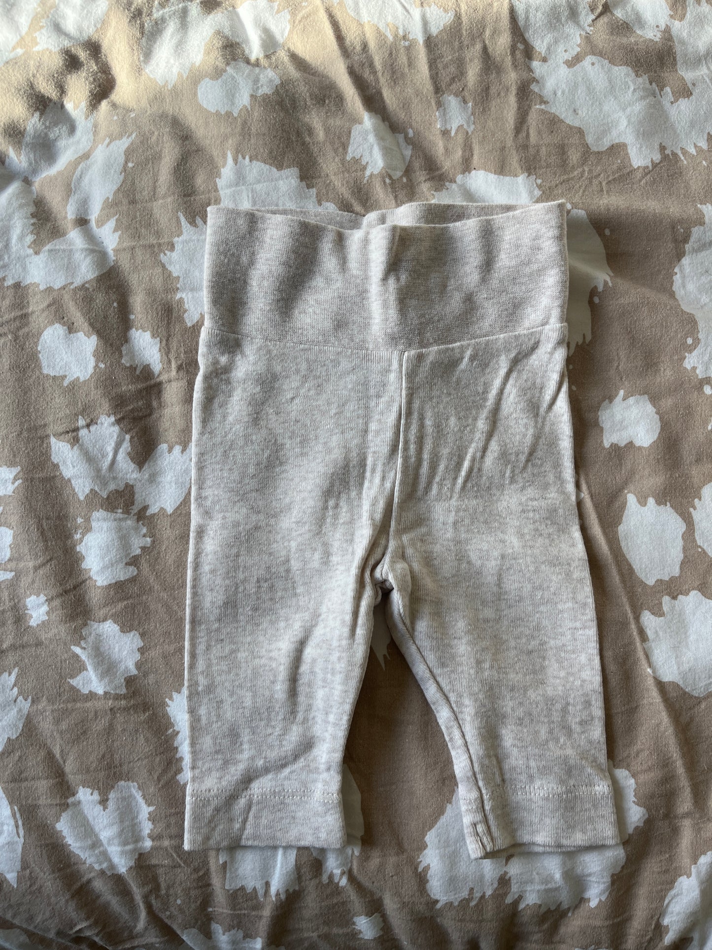Legging en jersey beige chiné - 0/1 mois
