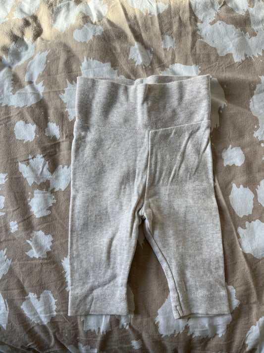 Legging en jersey beige chiné - 0/1 mois