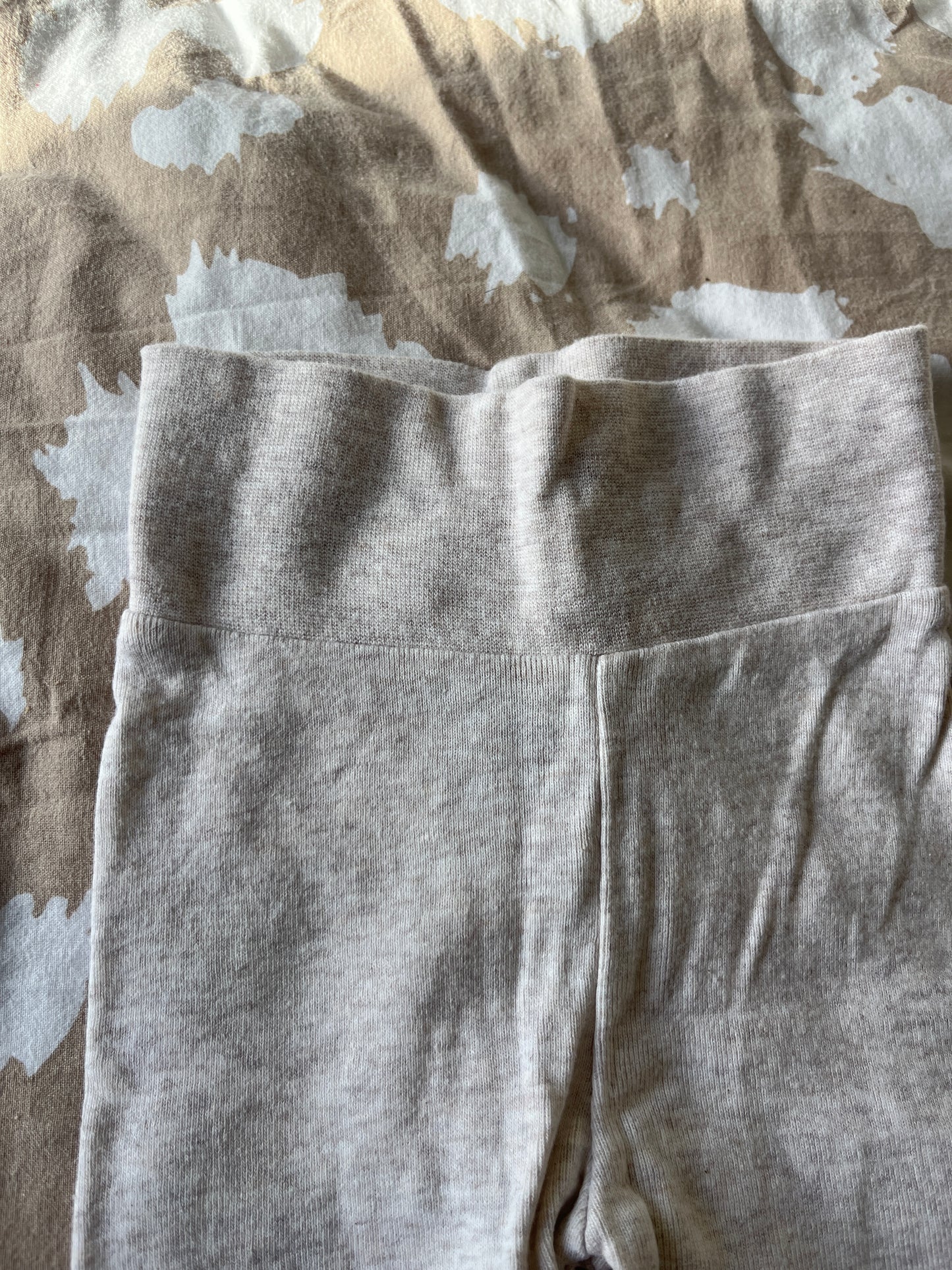 Legging en jersey beige chiné - 0/1 mois