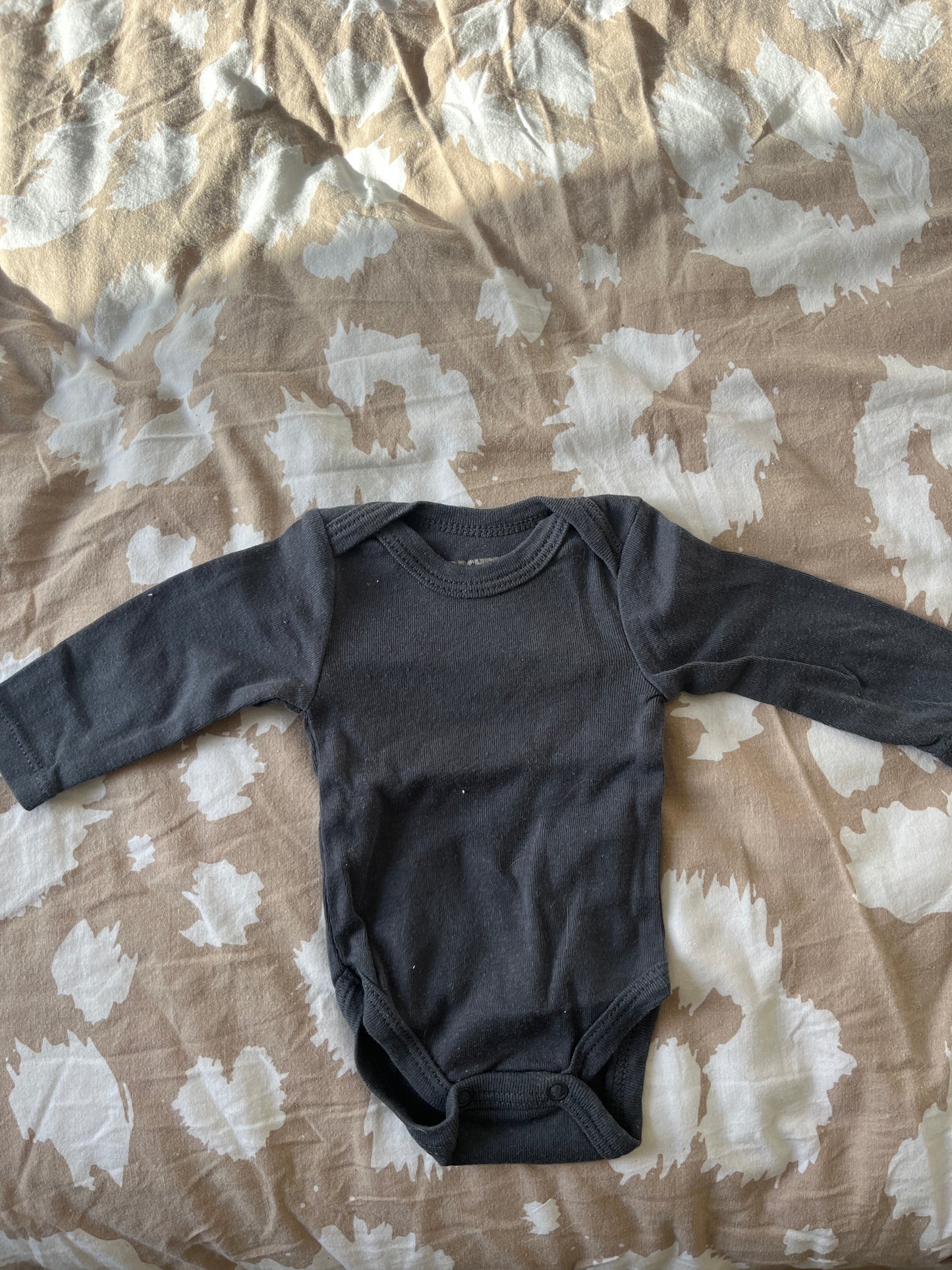 Body manches longues uni gris - naissance