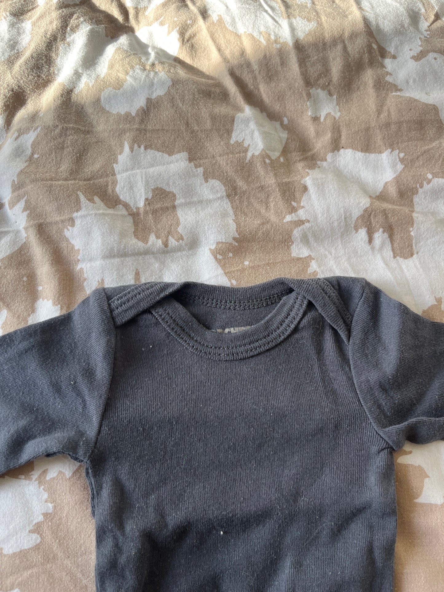 Body manches longues uni gris - naissance