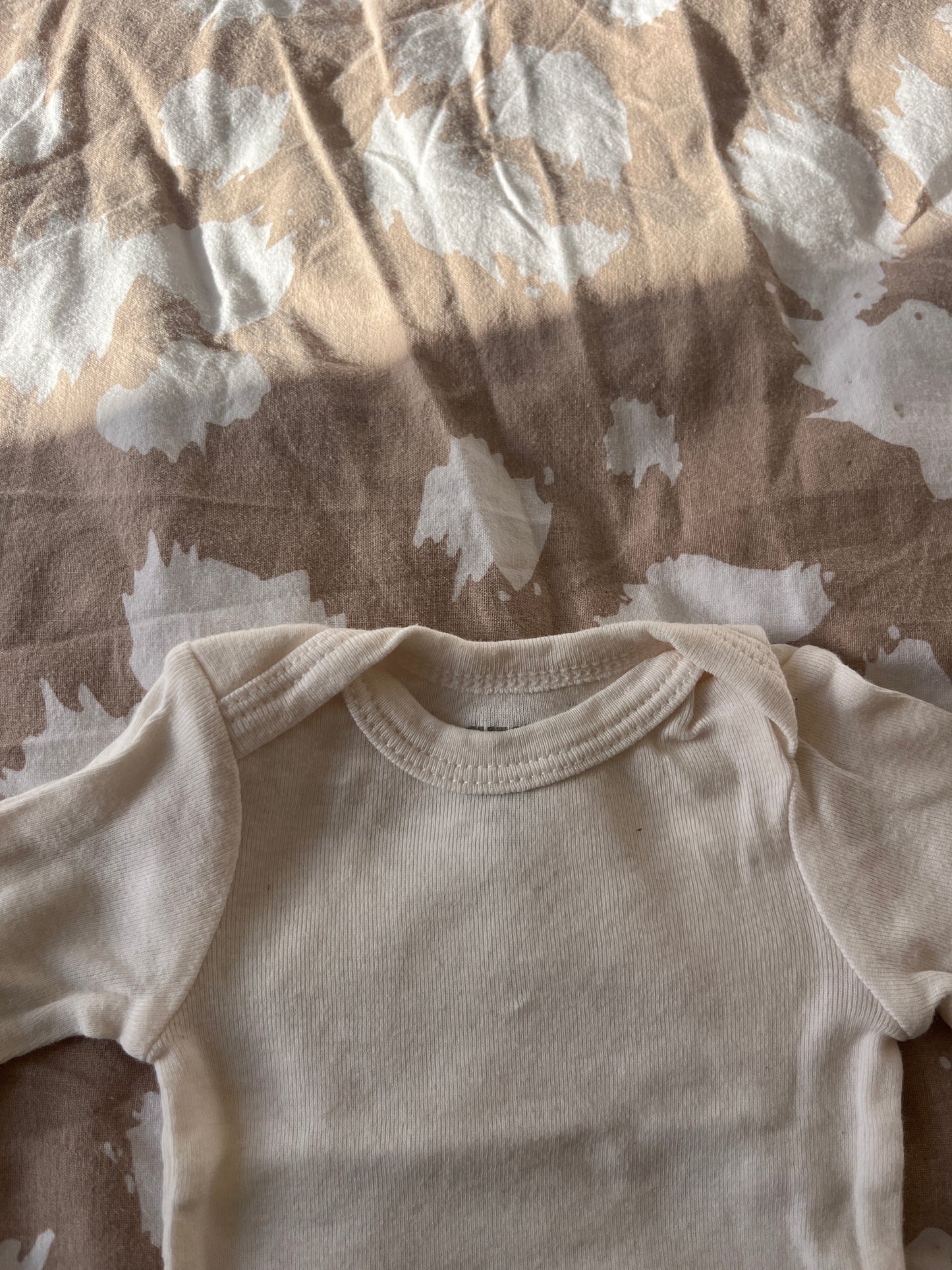 Body manches longues uni crème - naissance