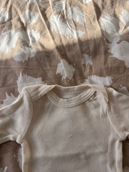Body manches longues uni crème - naissance