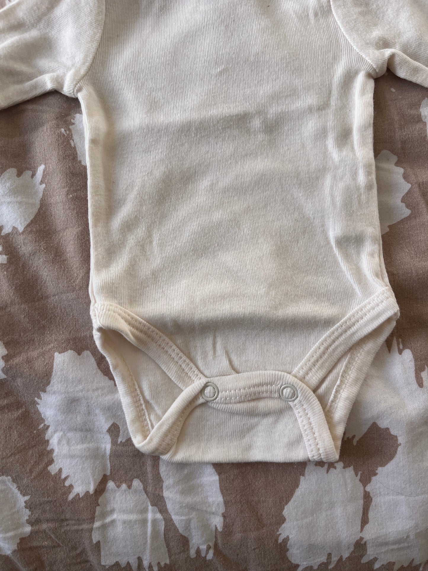 Body manches longues uni crème - naissance