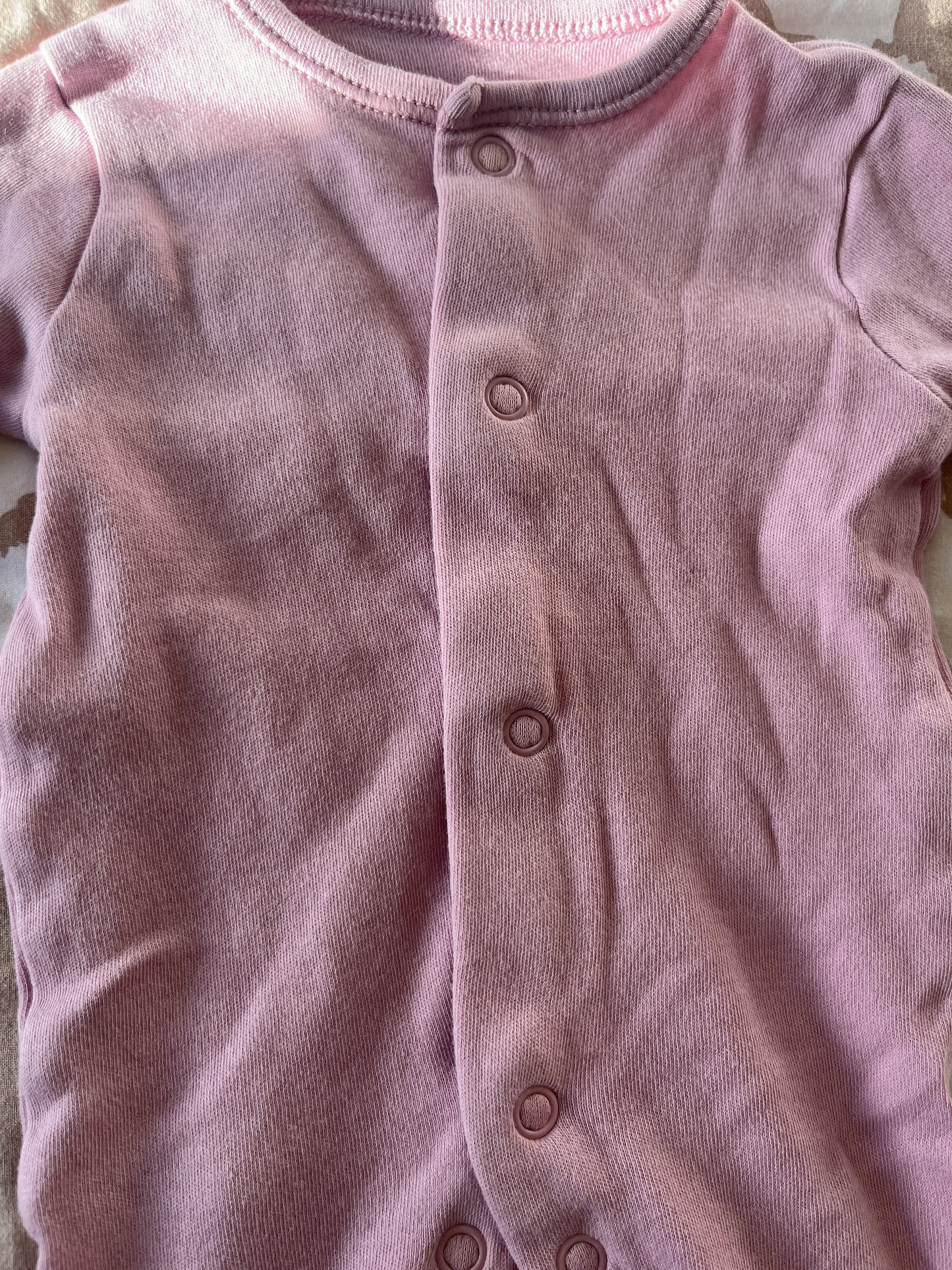 Pyjama léger en coton violet - naissance