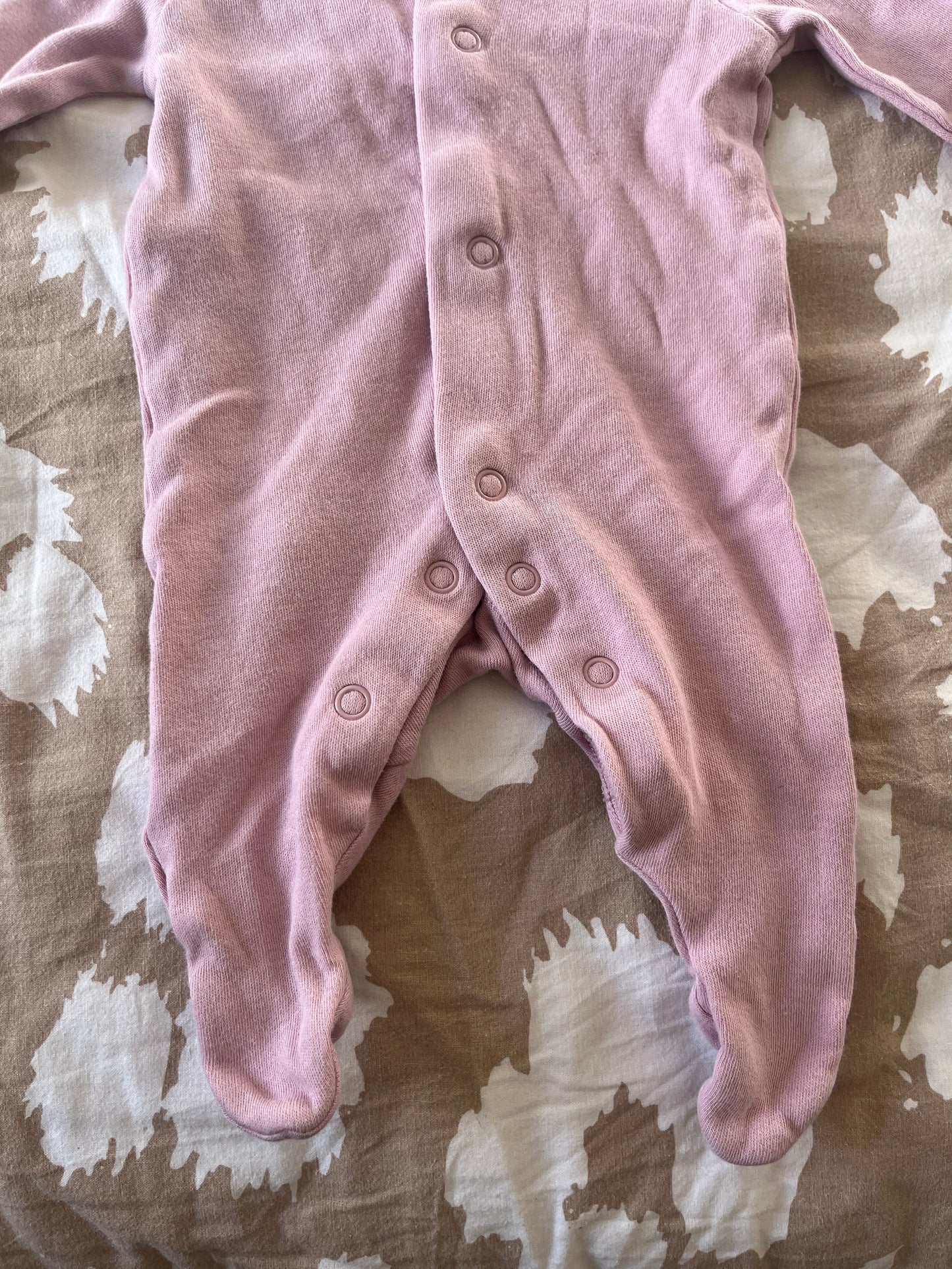 Pyjama léger en coton violet - naissance