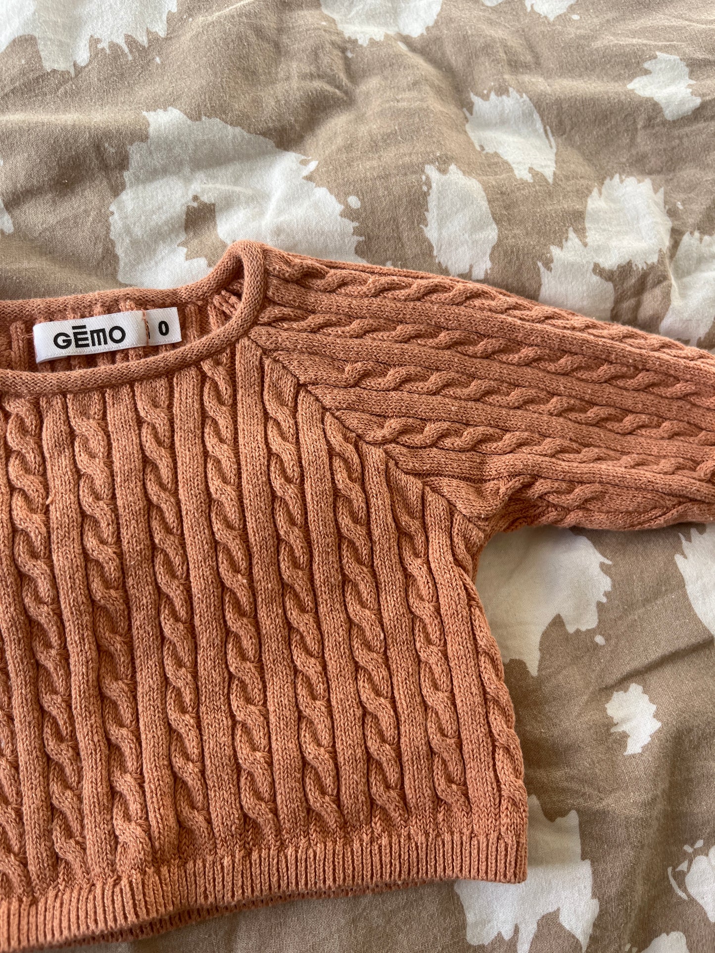 Gilet brassière en maille rose foncé - 0 mois