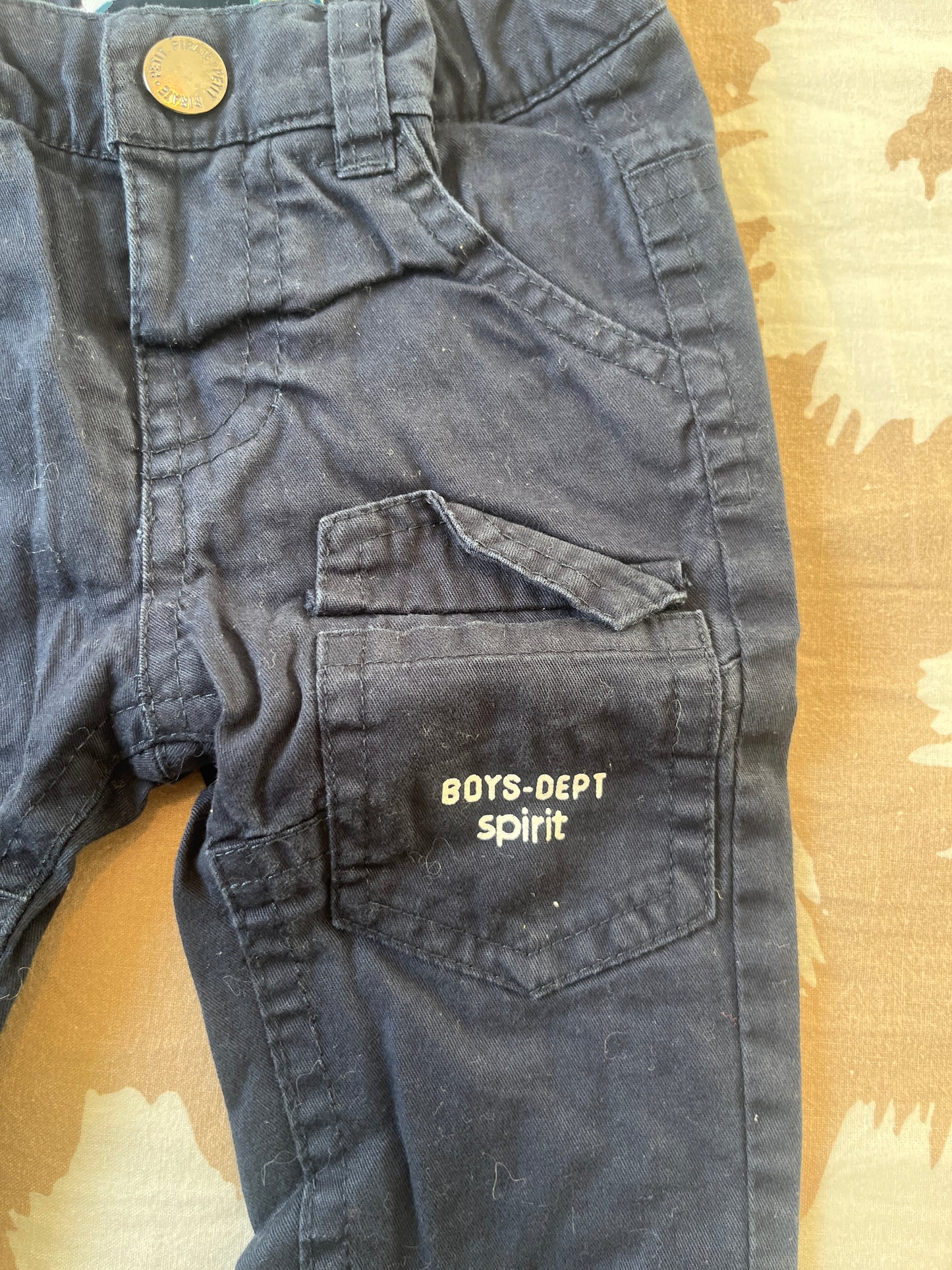 Jean bleu marine « boys-dept Spirit » - 3 mois