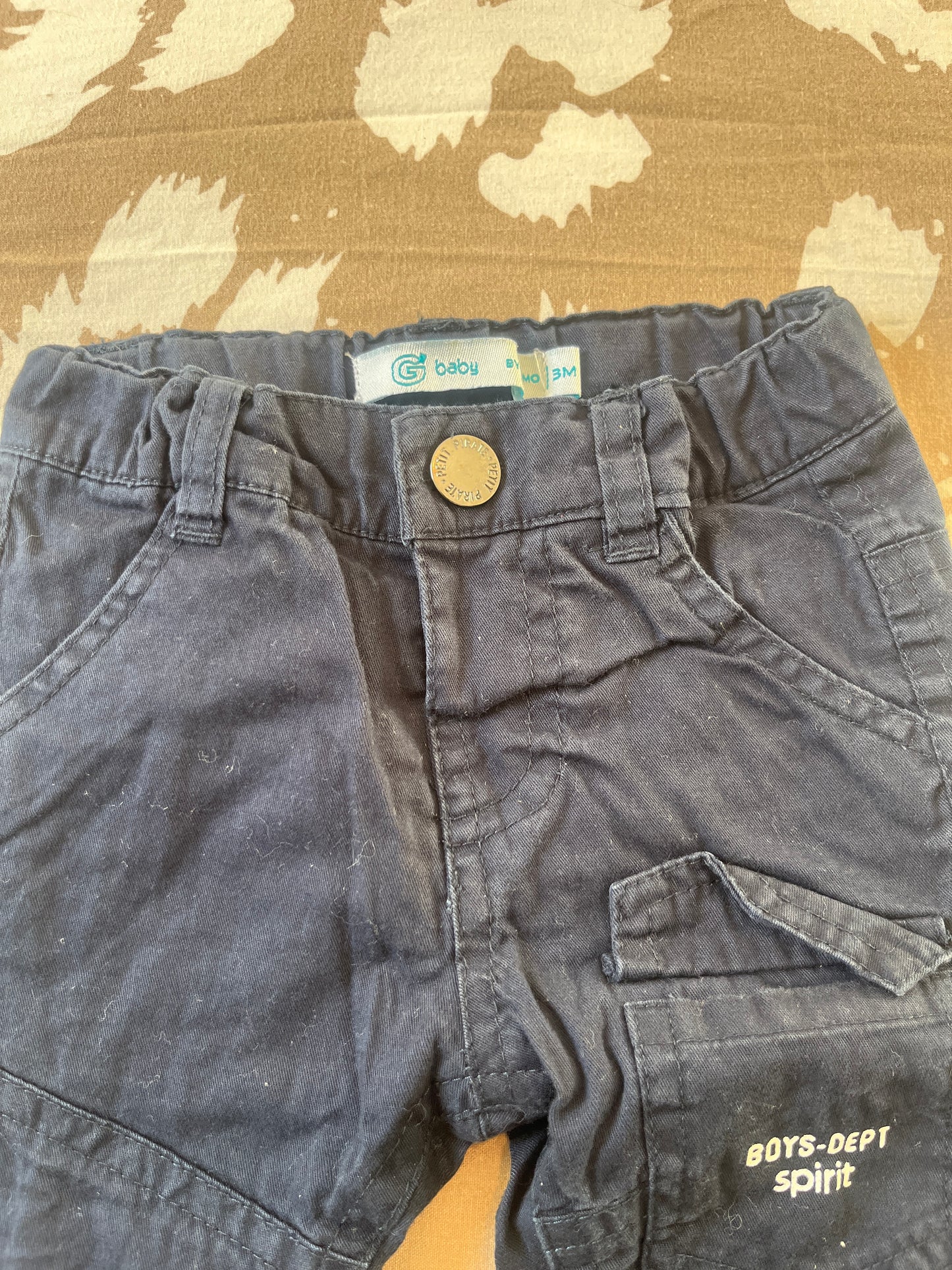 Jean bleu marine « boys-dept Spirit » - 3 mois