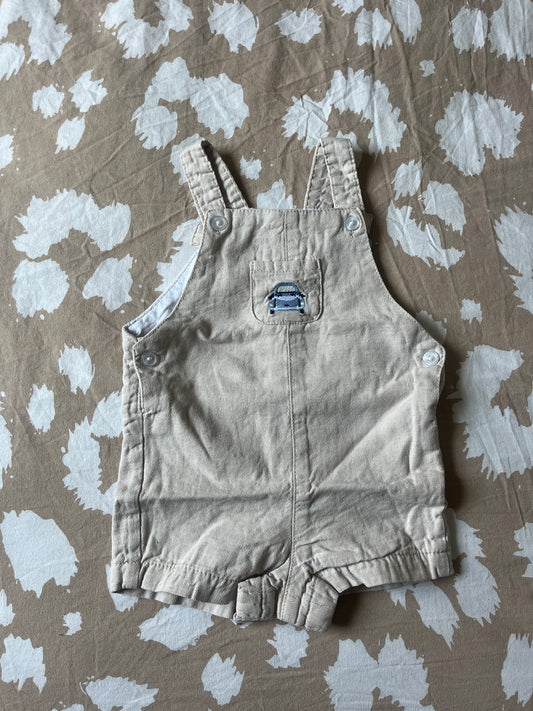 Salopette short en jean beige Sergent Major - 6 mois