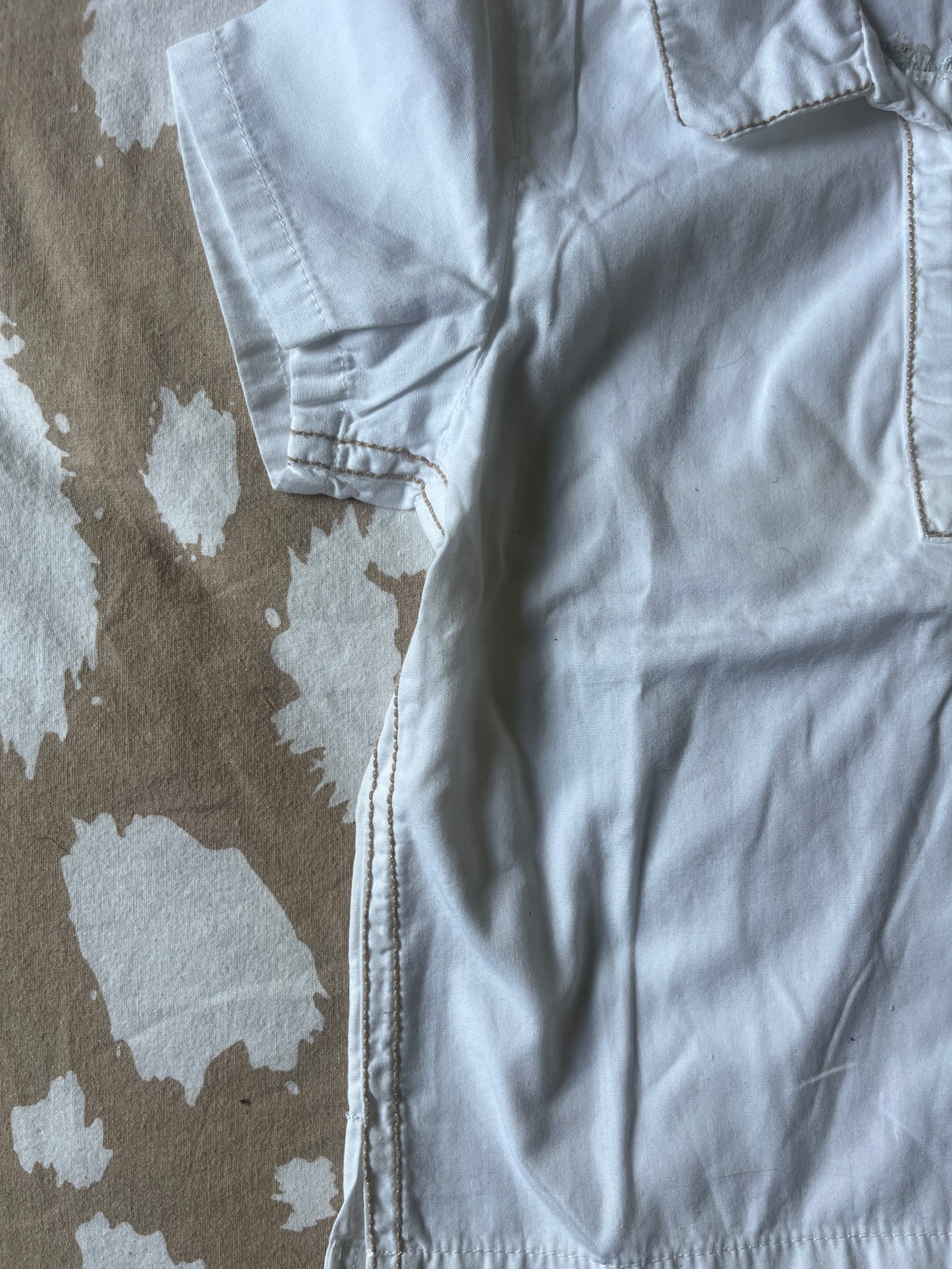 Chemise à manches courtes blanche Grain de Blé - 6 mois