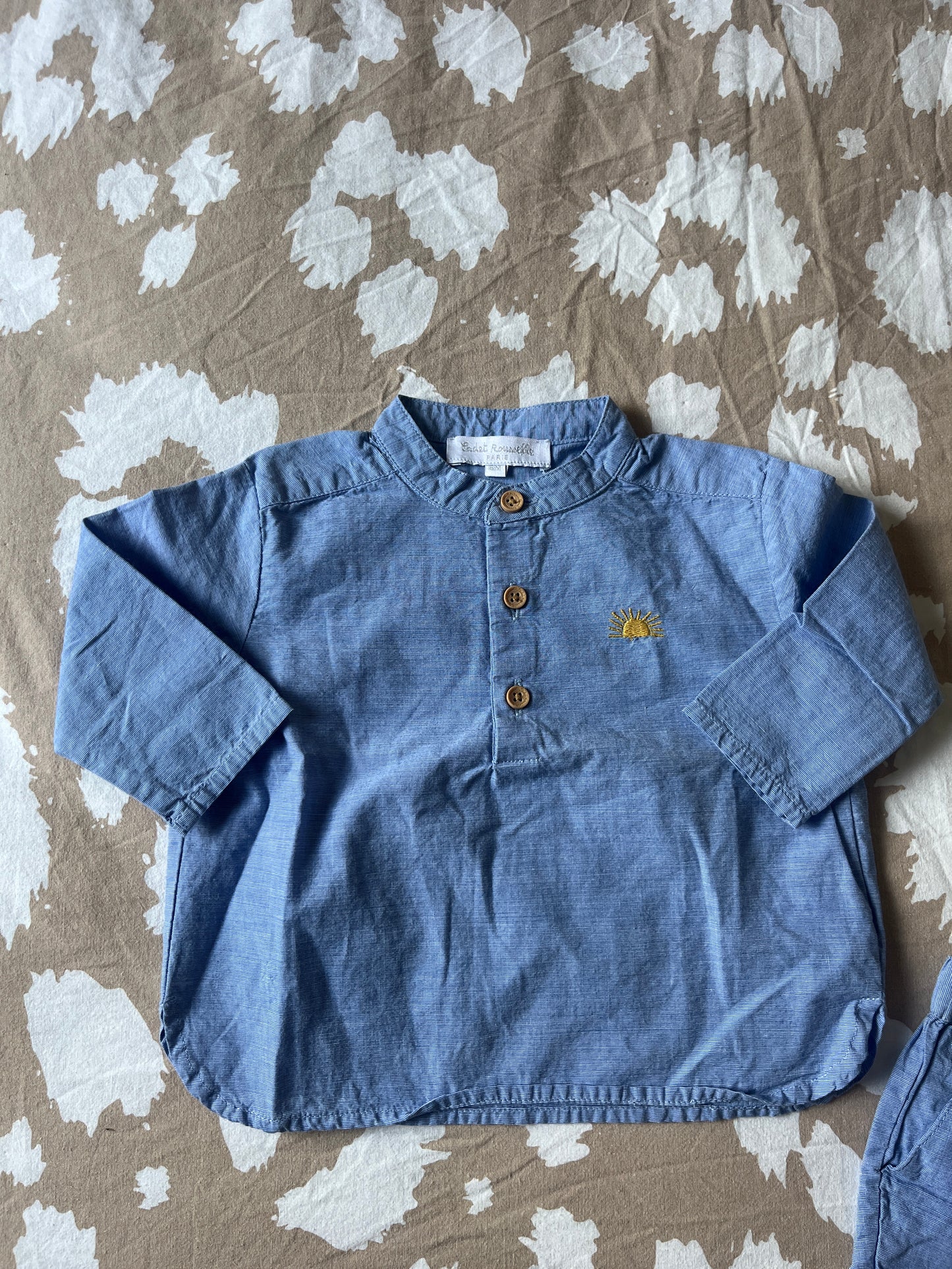 Ensemble été bleu Cadet Rousselle - 6 mois