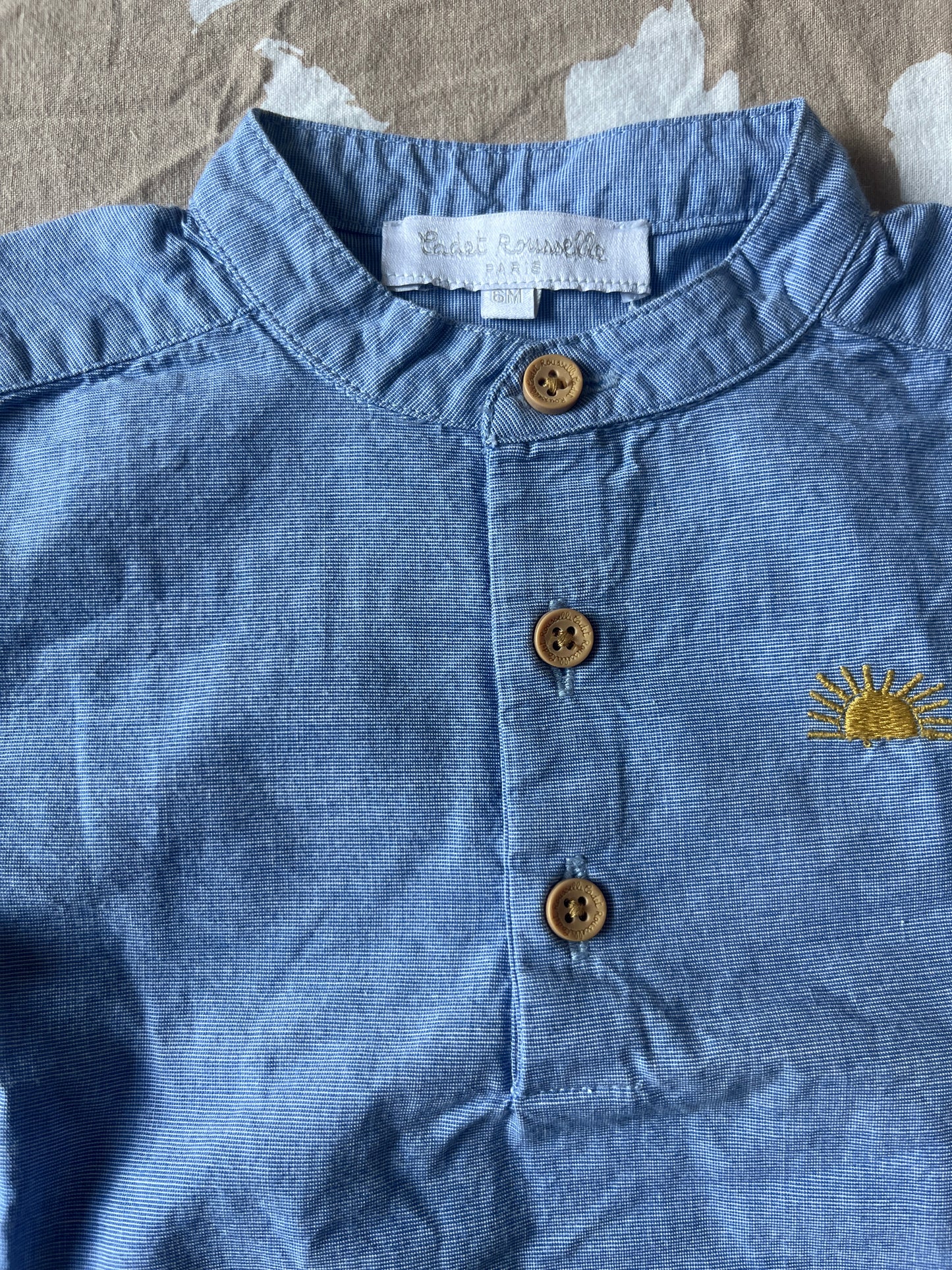 Ensemble été bleu Cadet Rousselle - 6 mois