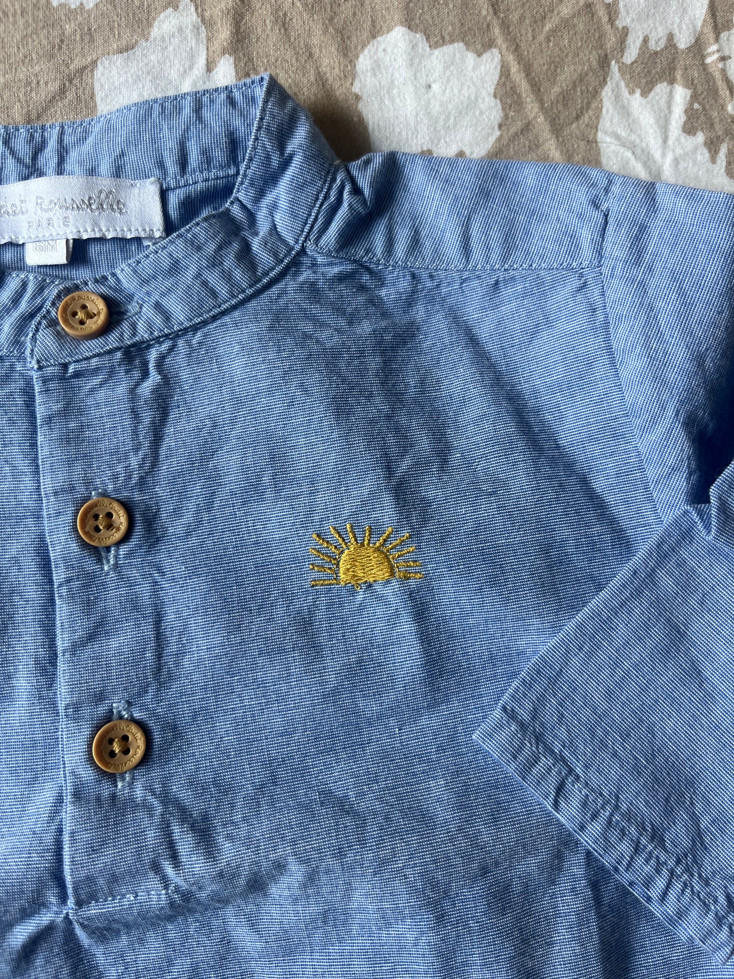 Ensemble été bleu Cadet Rousselle - 6 mois