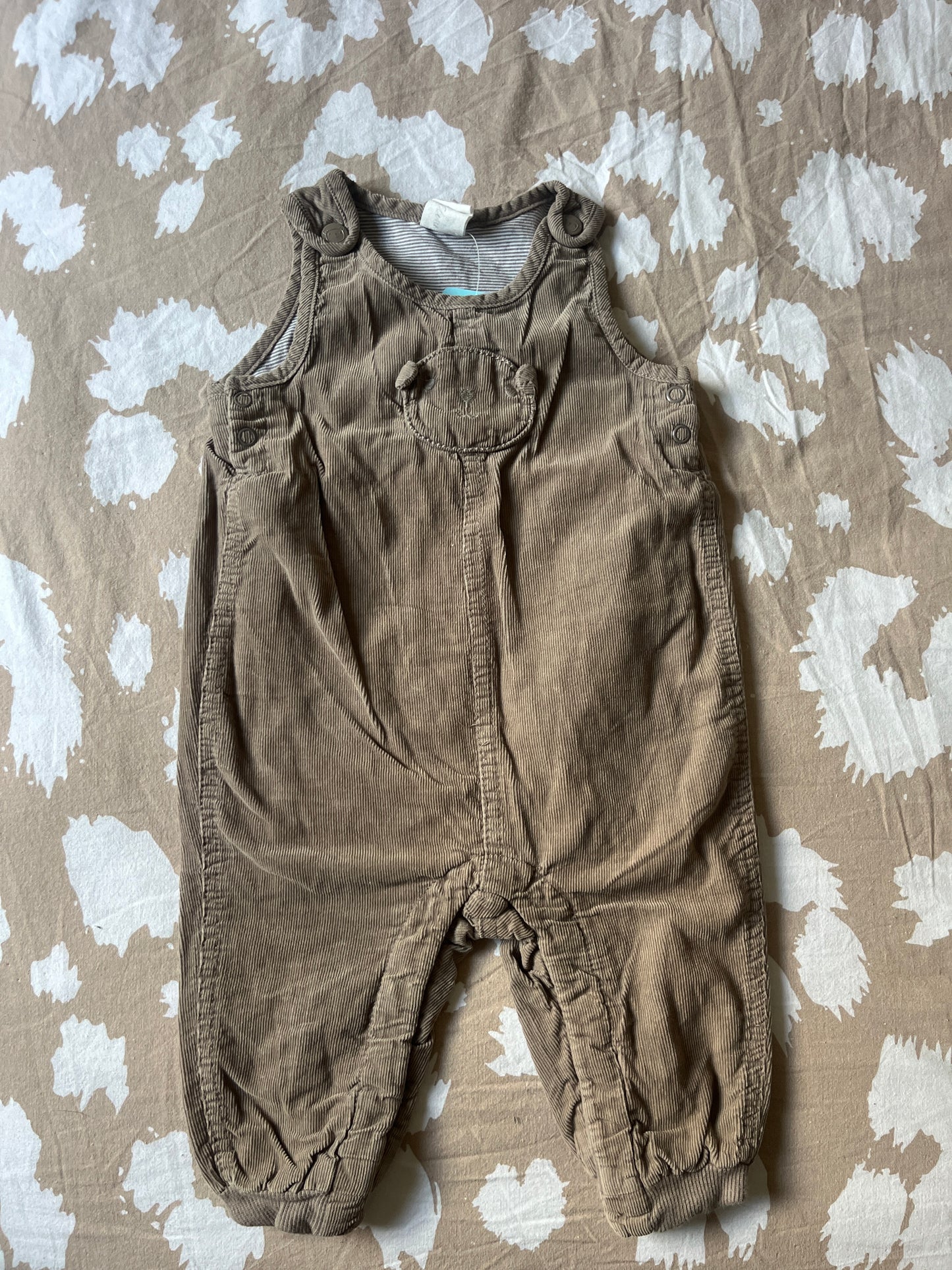 Salopette marron en velours côtelé H&M - 6 mois