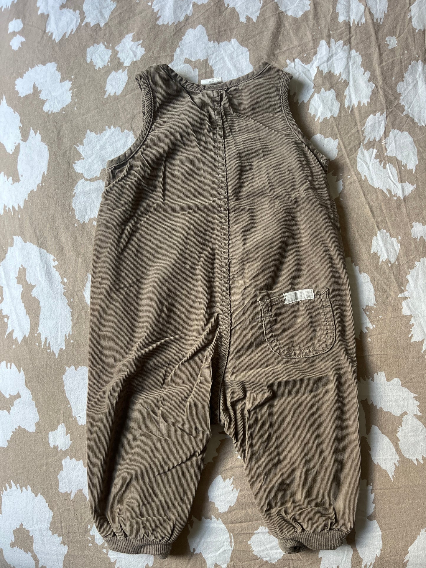 Salopette marron en velours côtelé H&M - 6 mois