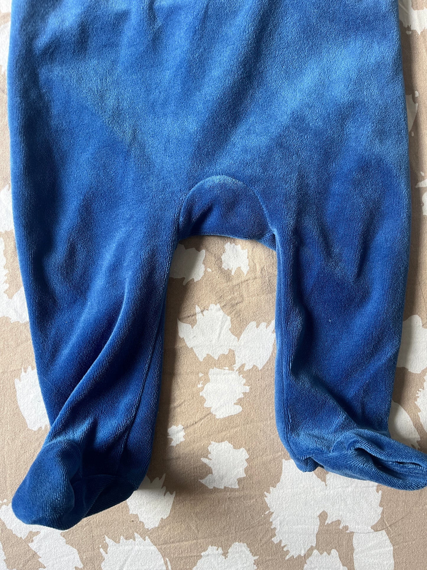 Pyjama en velours bicolore « cute baby » - 6 mois