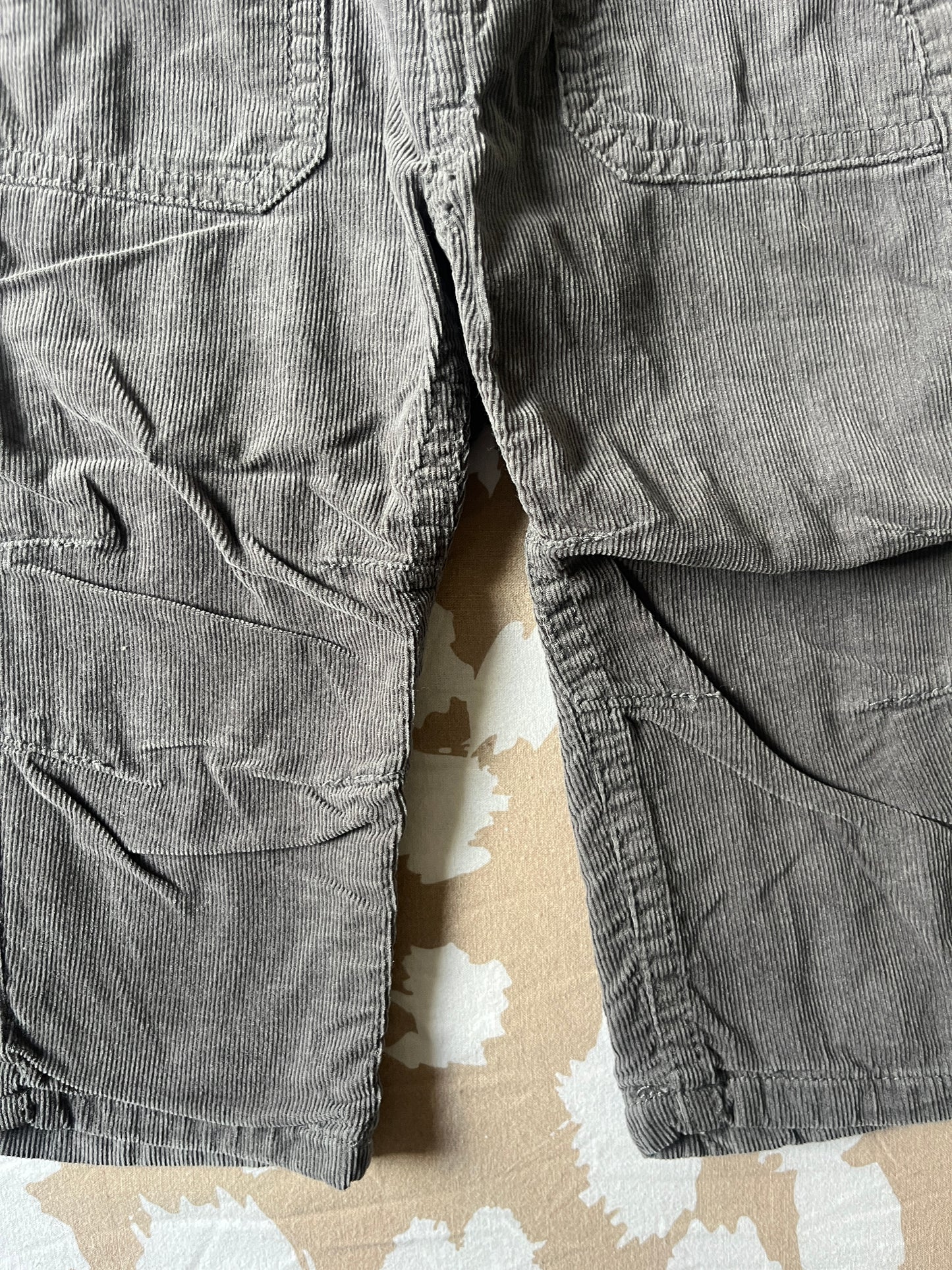 Pantalon gris velours côtelé TAO - 6 mois