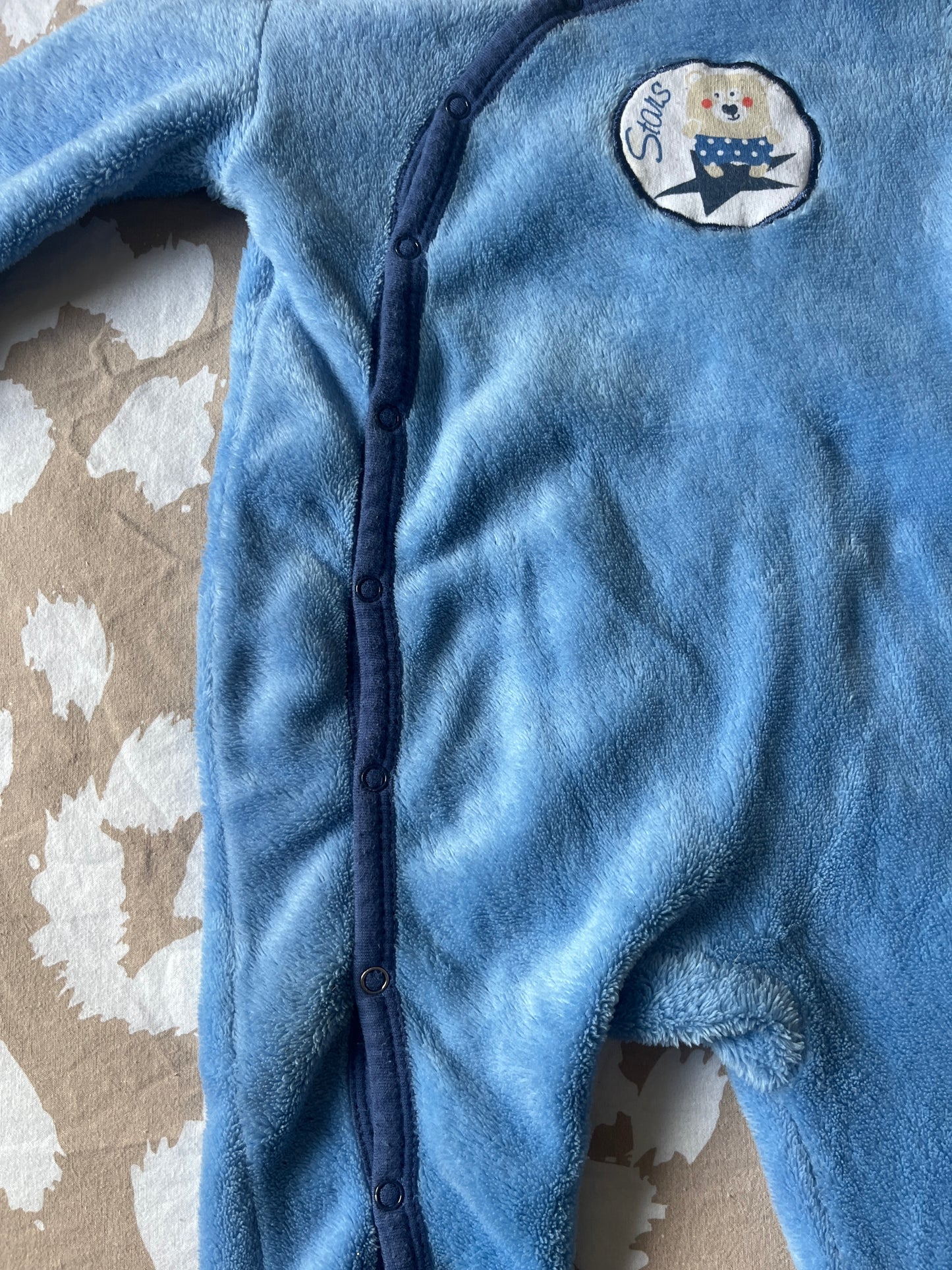 Surpyjama polaire bleu - 6 mois