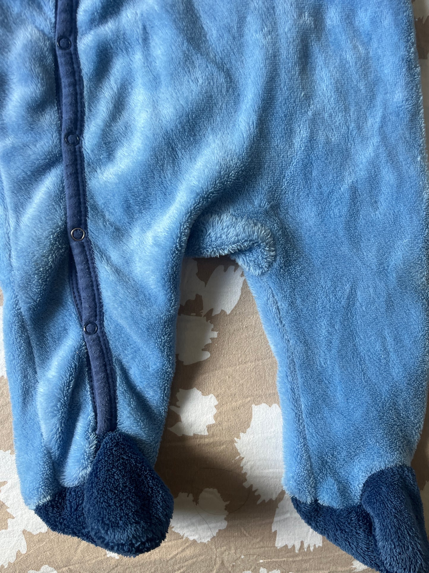 Surpyjama polaire bleu - 6 mois