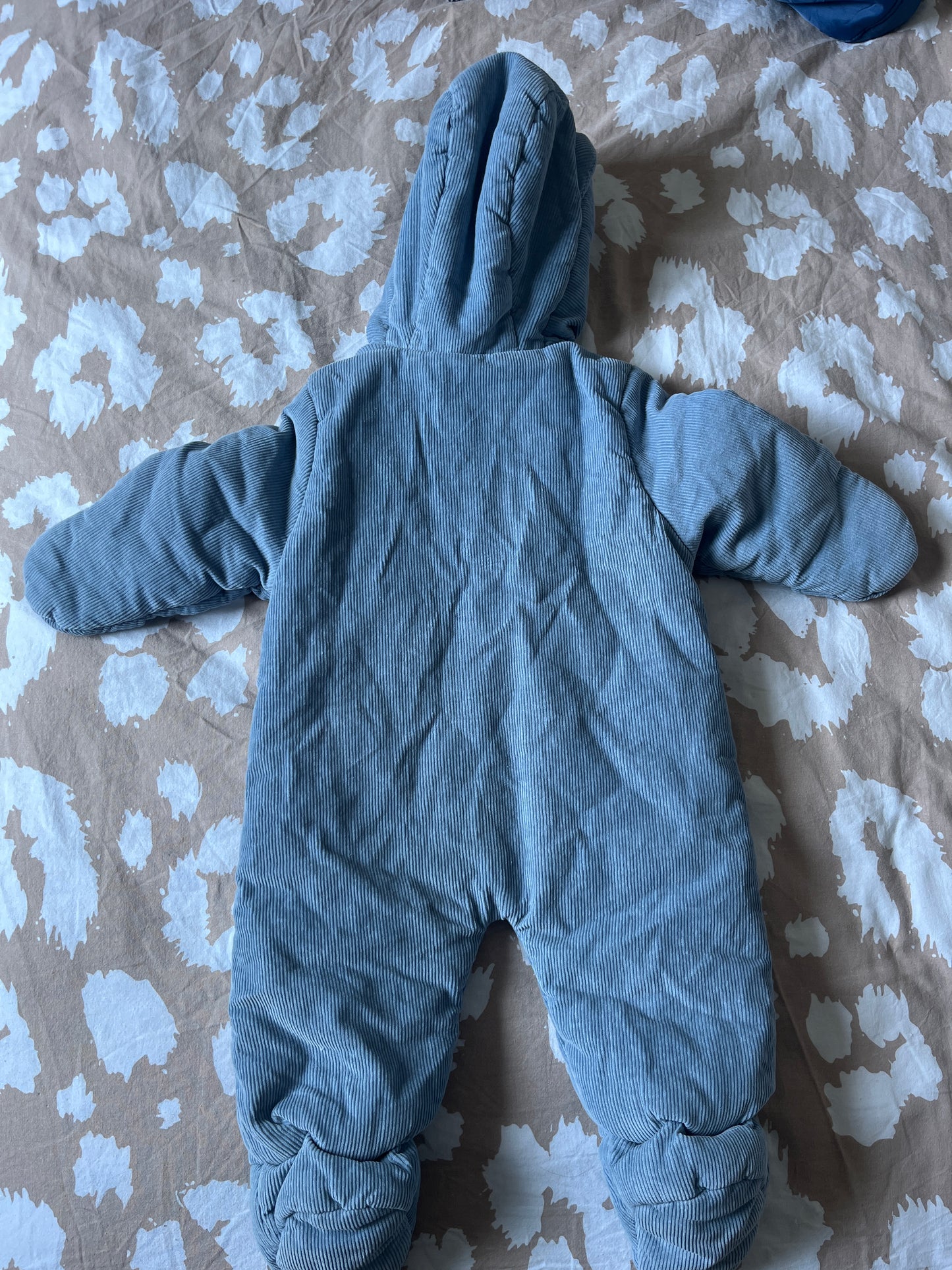 Combinaison pilote bleu/gris chien - 6 mois