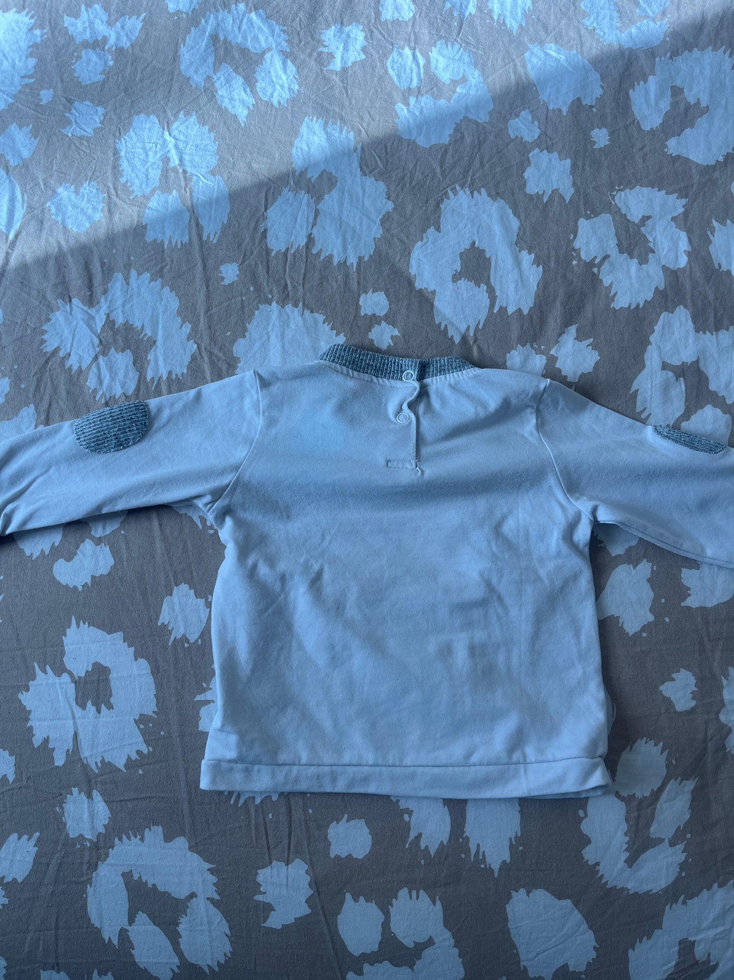 T-shirt à manches longues avec tête de chien « Little children » - 9 mois