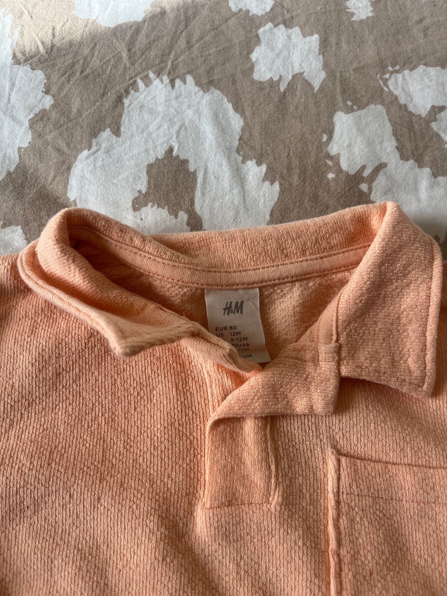 Polo manches courtes pêche matière éponge H&M - 80cm