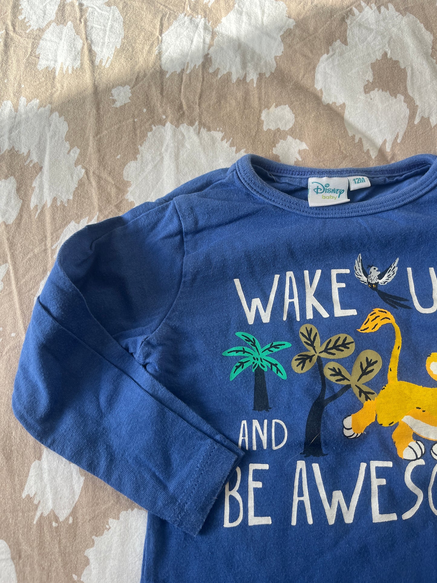 T-shirt à manches longues bleu Le Roi Lion - 12 mois