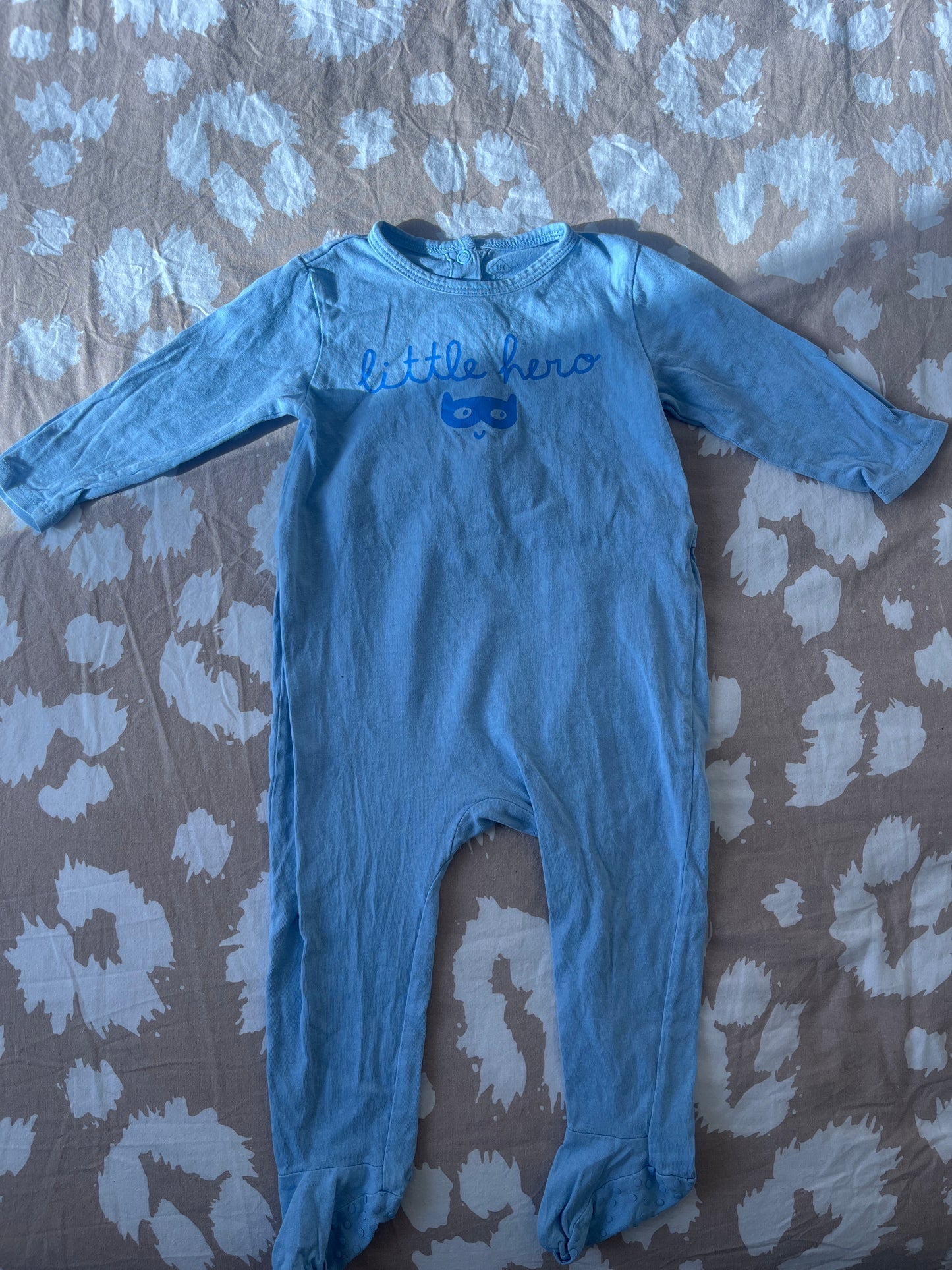 Pyjama léger bleu « Little hero » - 12 mois