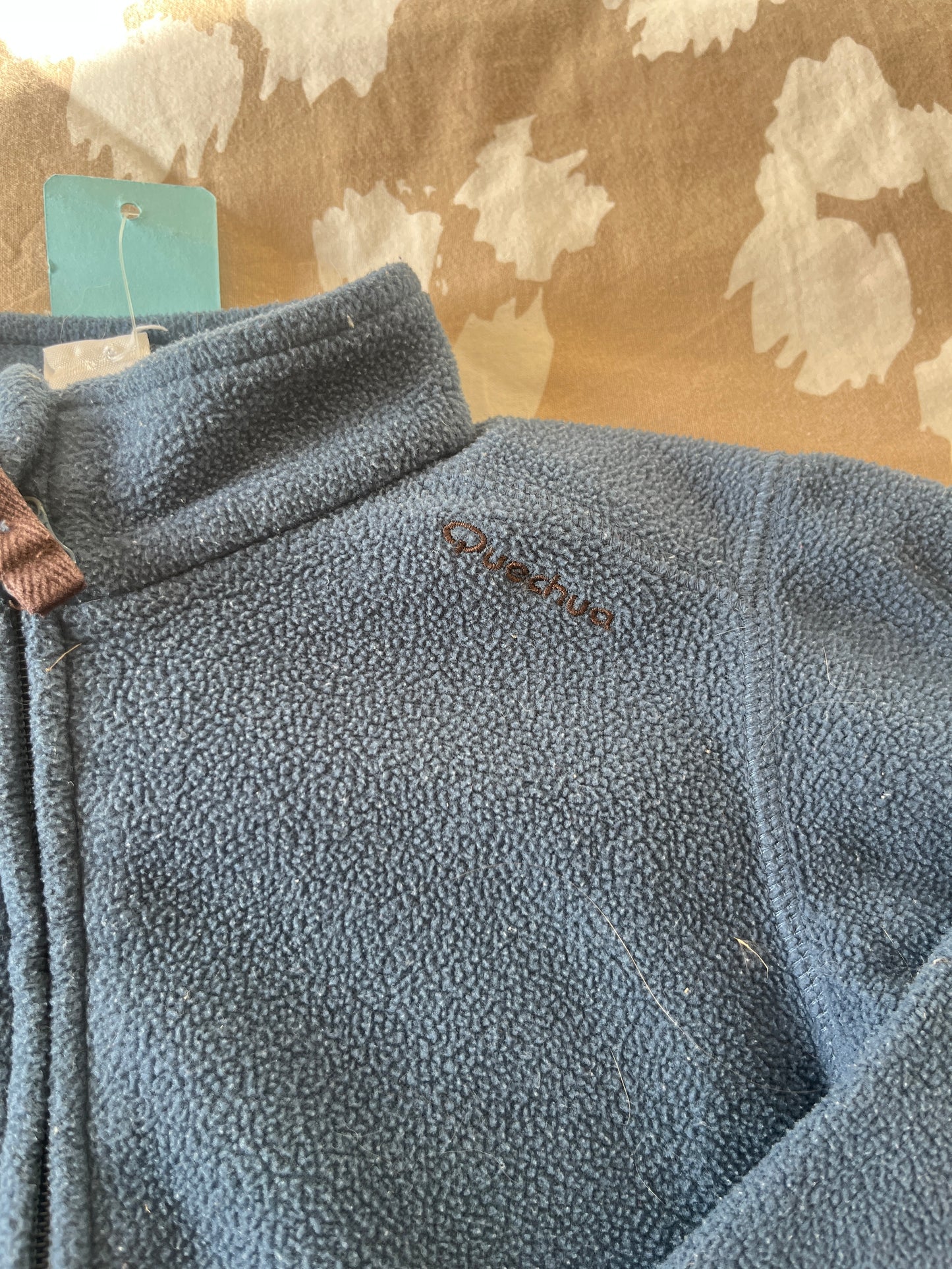 Veste polaire à zip bleu marine - 18 mois