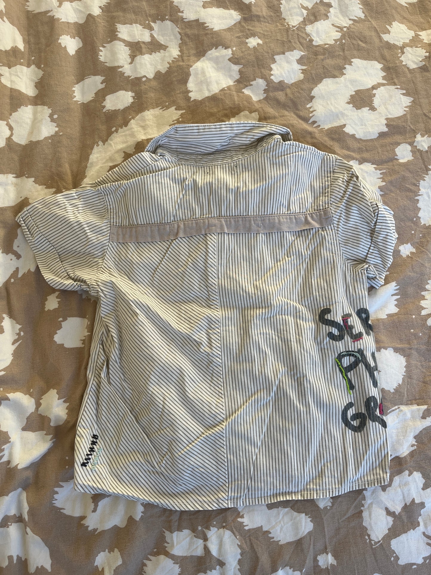 Chemise à manches courtes rayée Grain de Blé - 23 mois