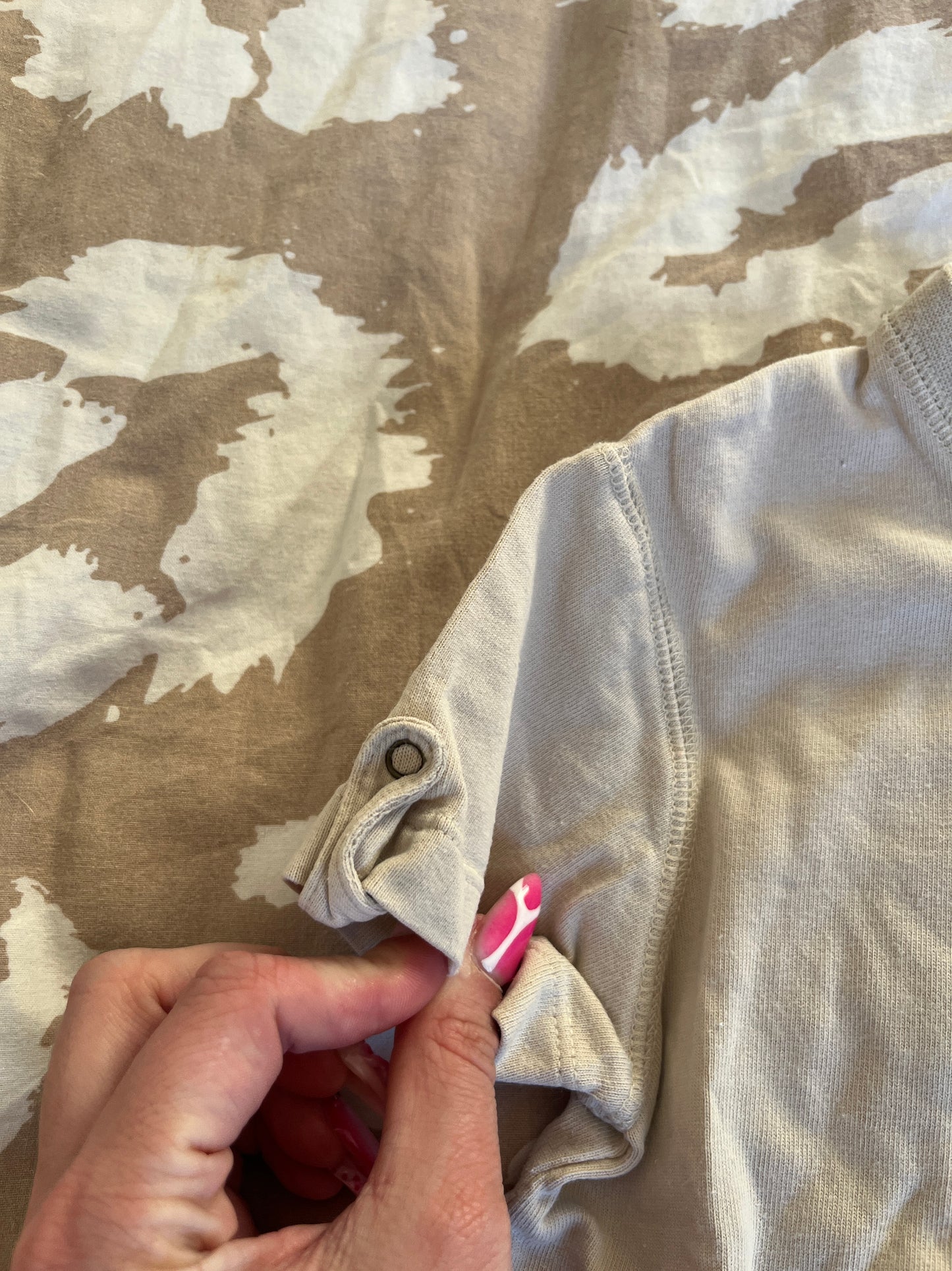 T-shirt à manches courtes beige motif éléphant vintage Cyrillus - 24 mois