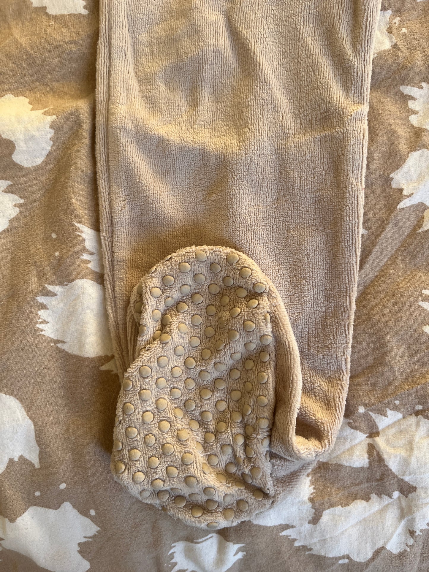 Pyjama velours beige motif panda - 23 mois