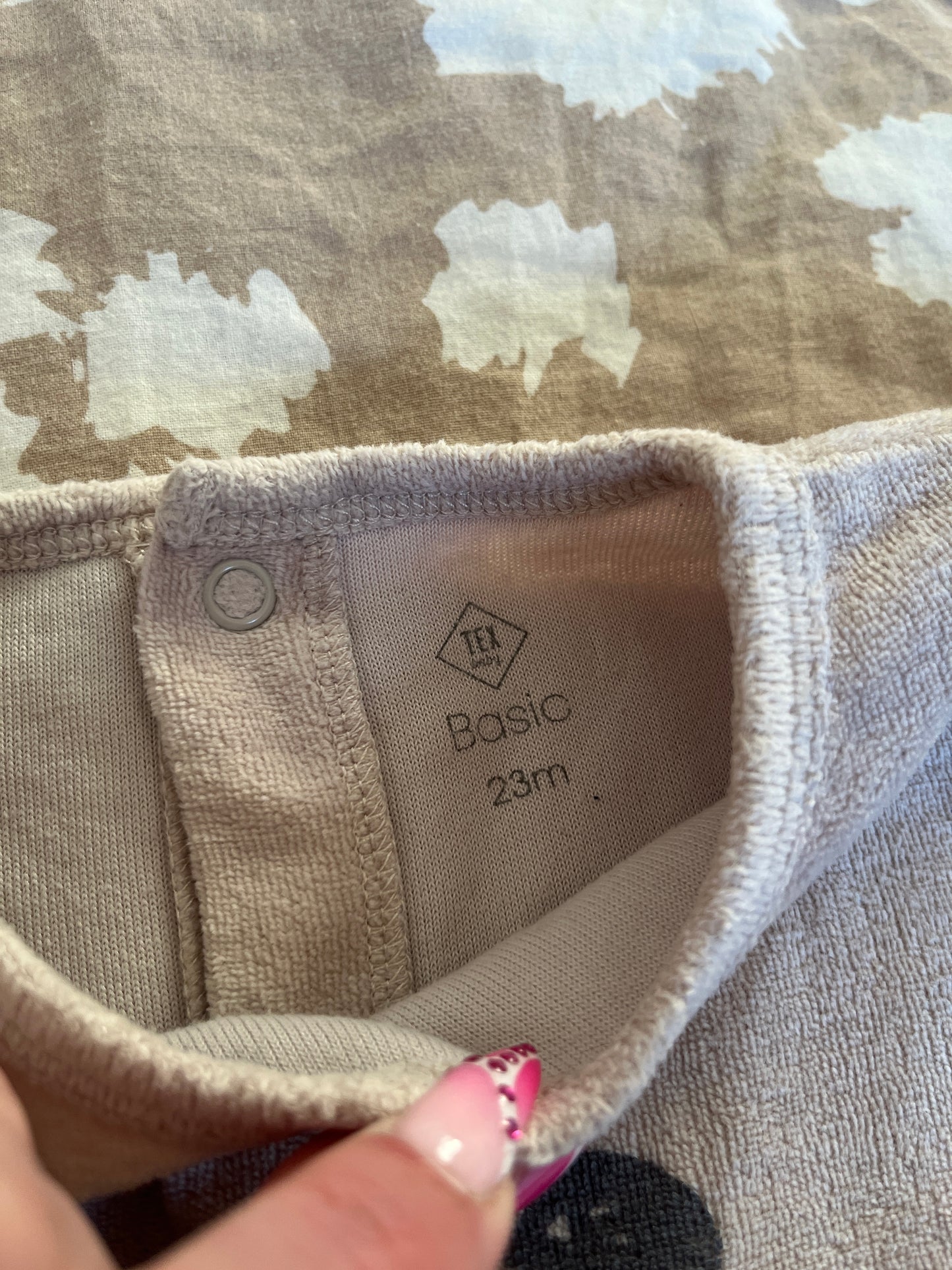 Pyjama velours beige motif panda - 23 mois