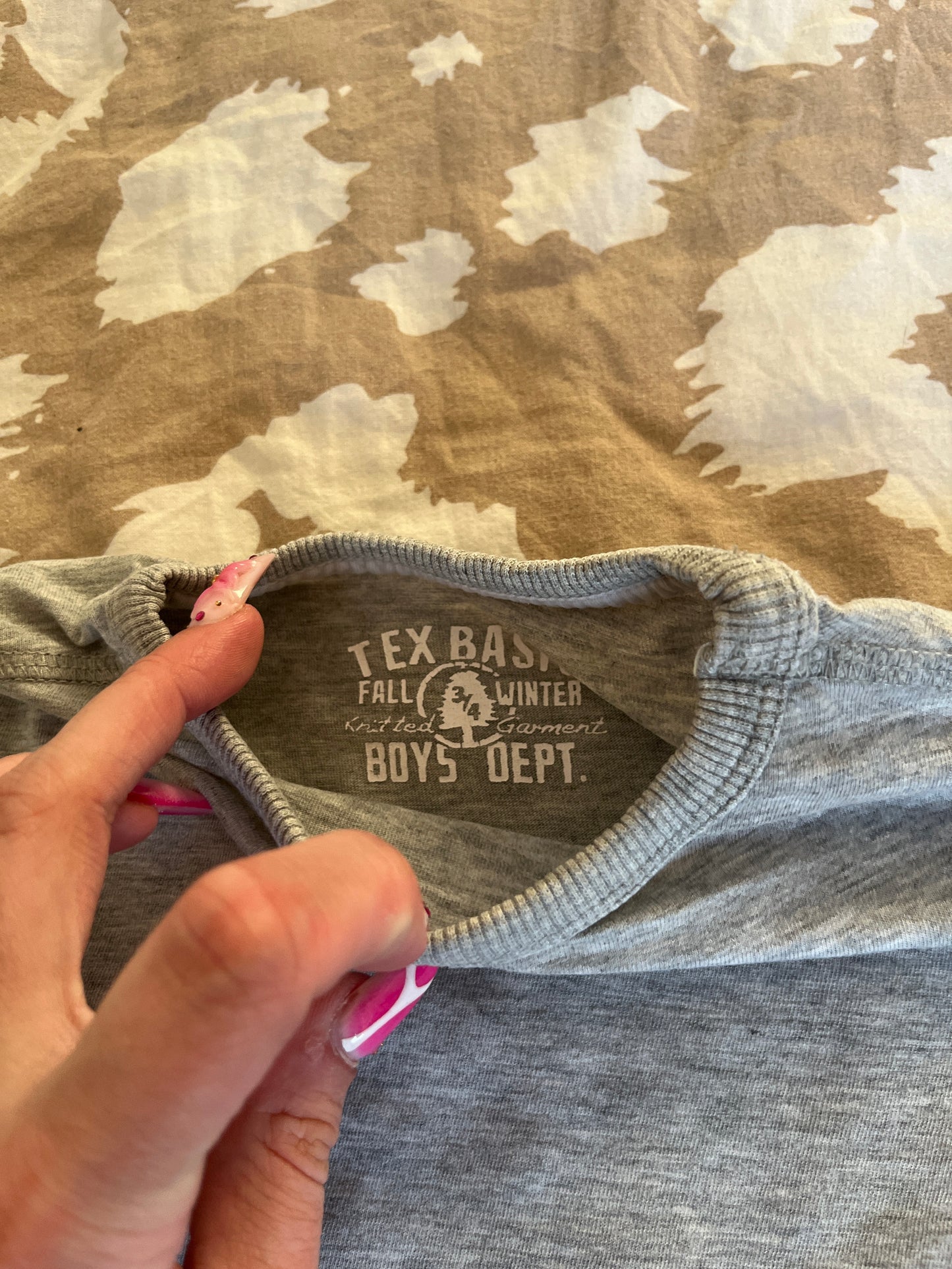 T-shirt à manches longues gris Tex - 3/4 ans