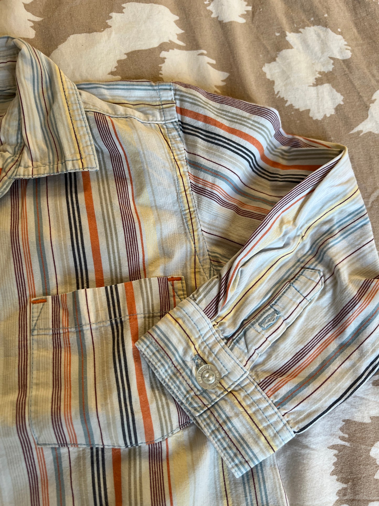 Chemise à manches longues à rayures colorées - 3 ans