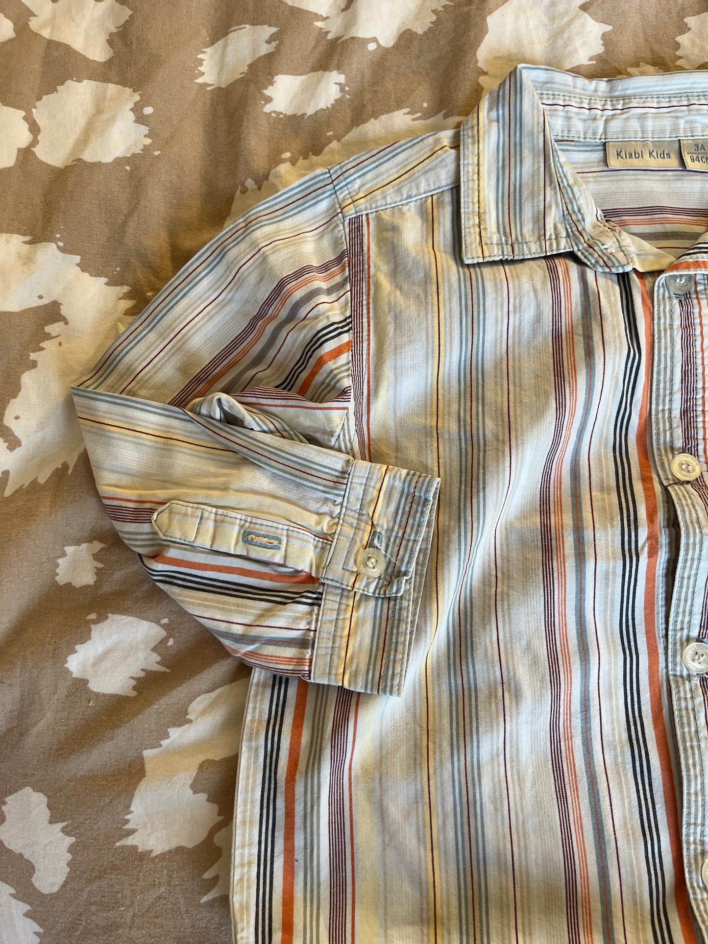 Chemise à manches longues à rayures colorées - 3 ans