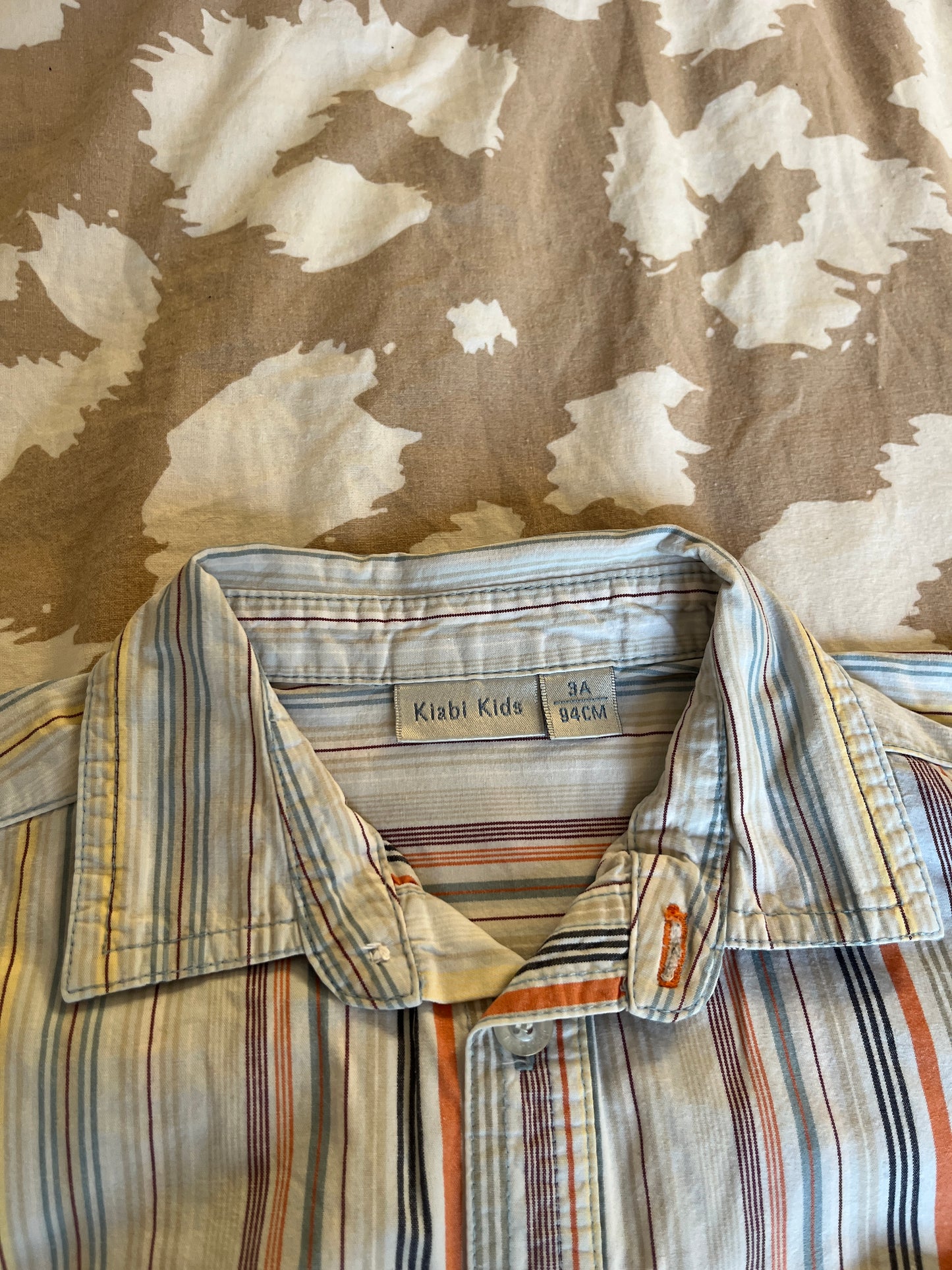 Chemise à manches longues à rayures colorées - 3 ans