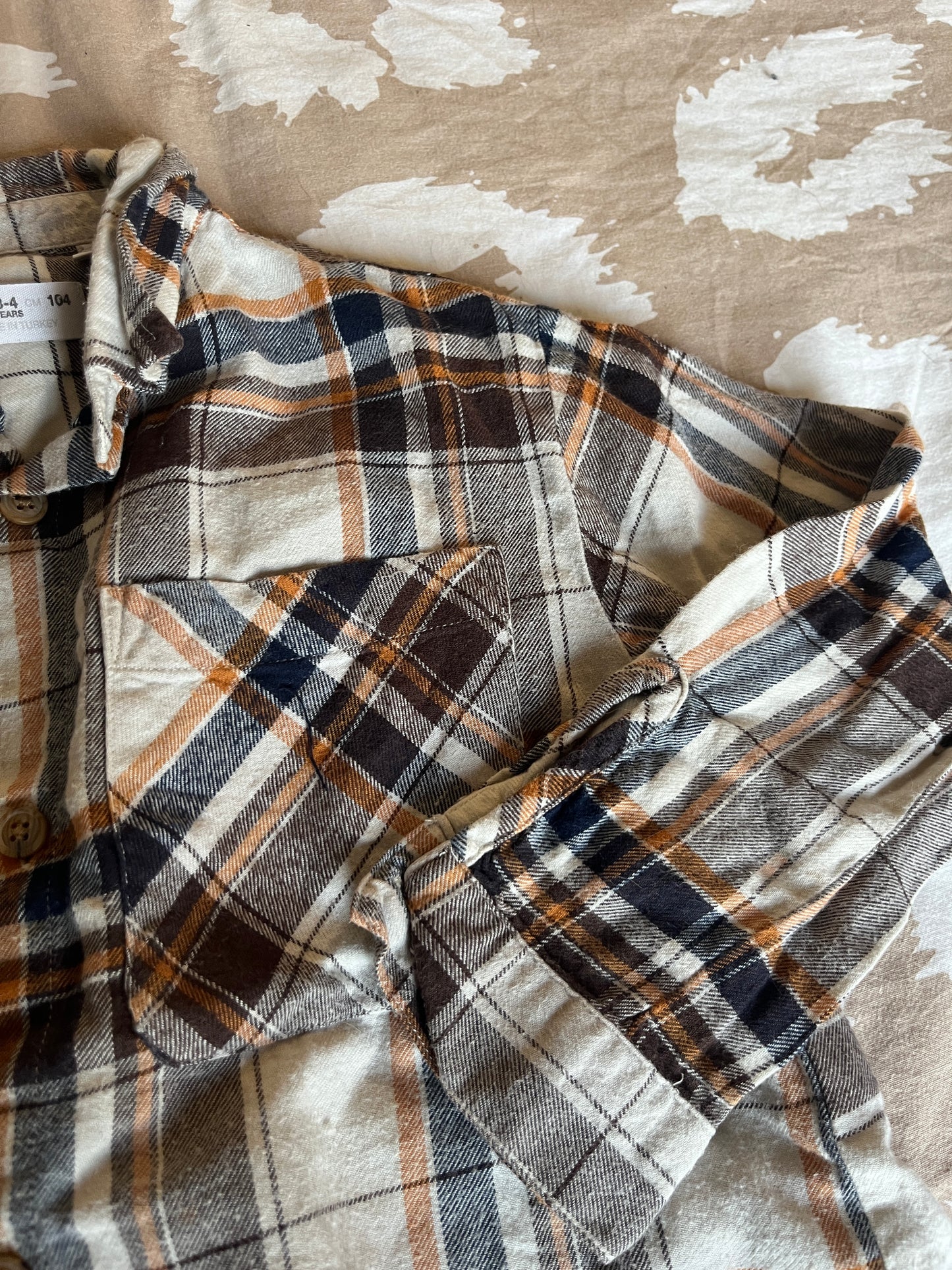 Chemise à manches longues à carreaux Zara - 3/4 ans (104cm)