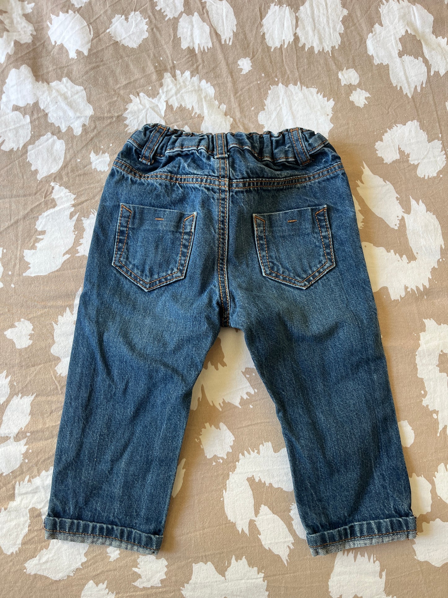 Jean bleu avec ourlets Kiabi - 18 mois