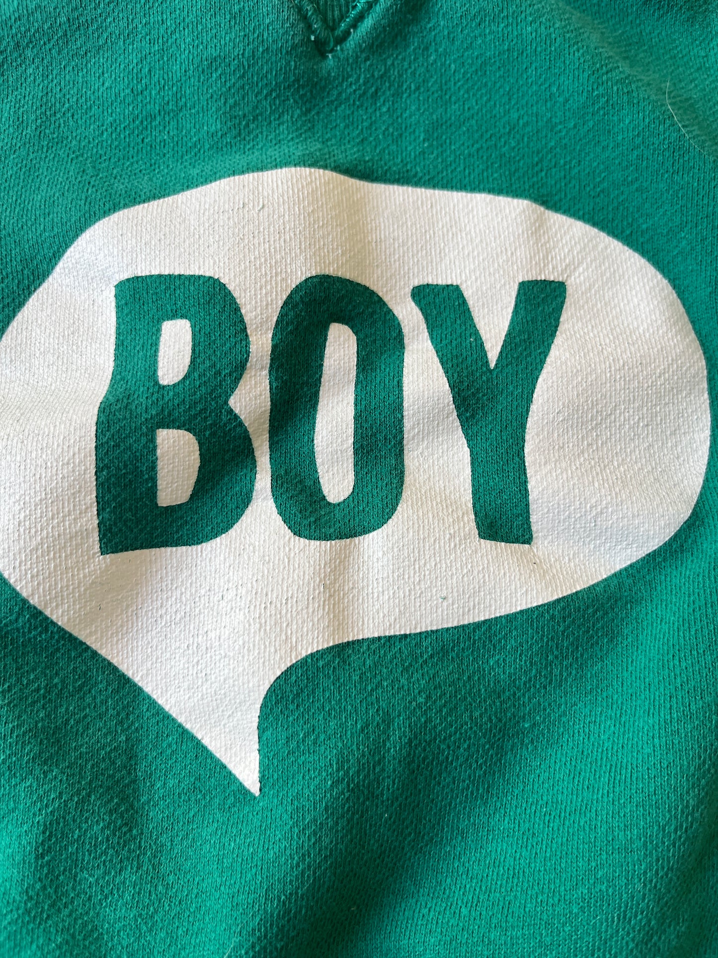 Sweat à manches longues vert « boy » - 24 mois