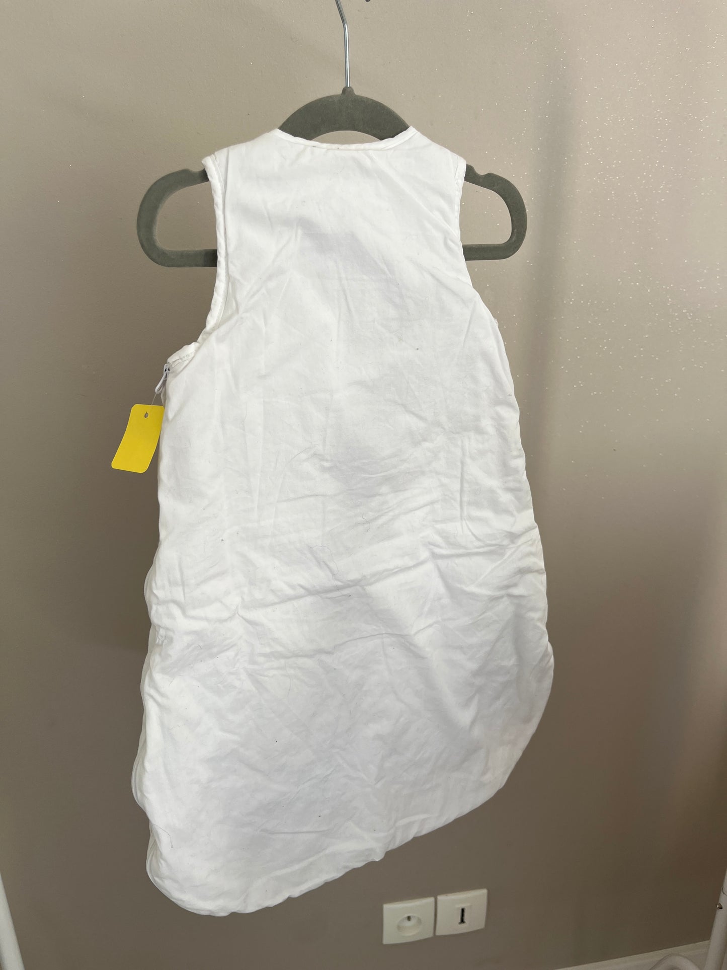 Gigoteuse blanche avec oursons - 0/6 mois