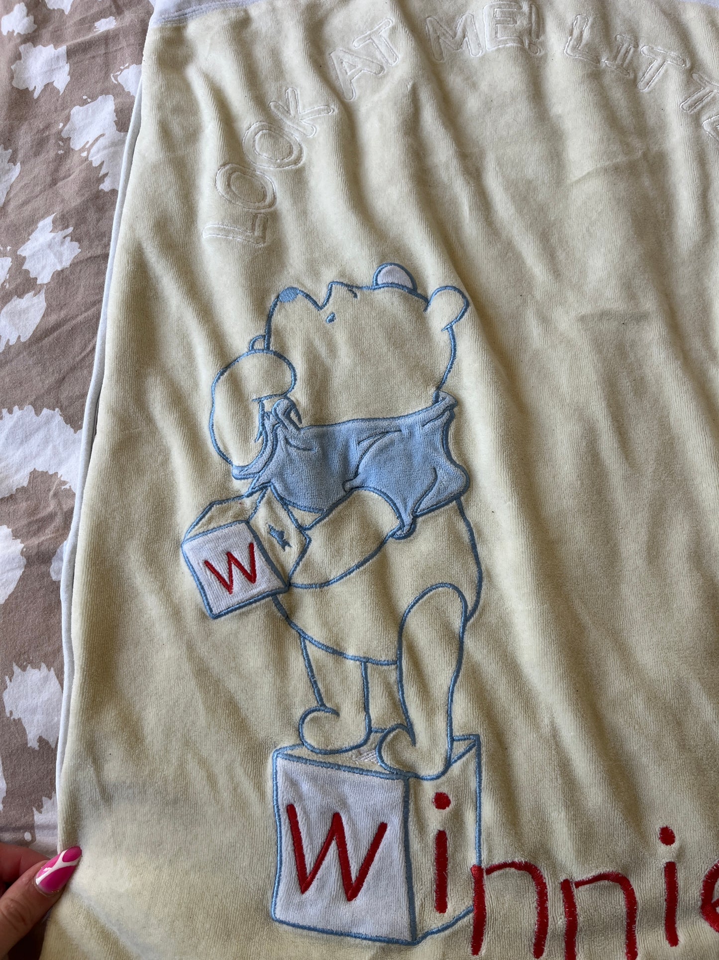 Gigoteuse velours jaune et blanche Winnie - 18/36 mois (105cm)
